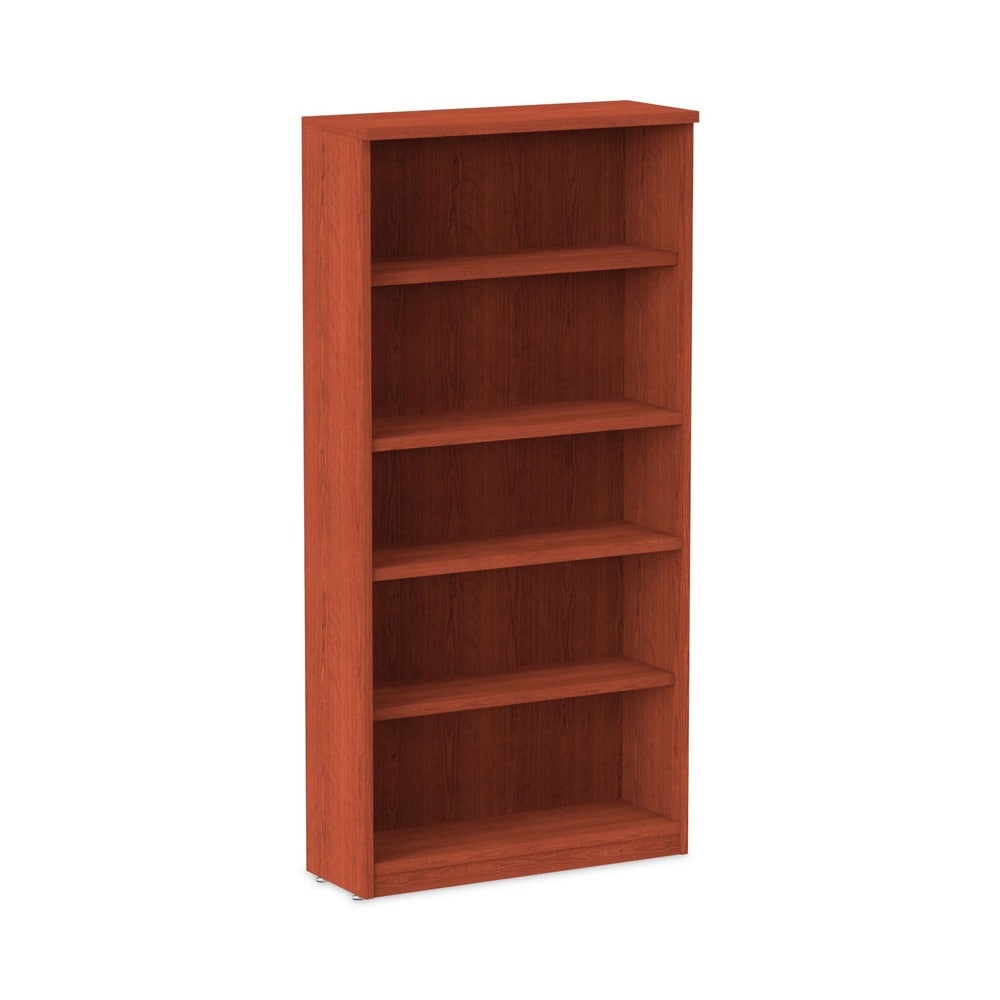 Alera Valencia Series 5-Shelf Bookcase in Medium Cherry - 31.75 inches x 14 inches x 64.75 inches #ALENVA636632MC