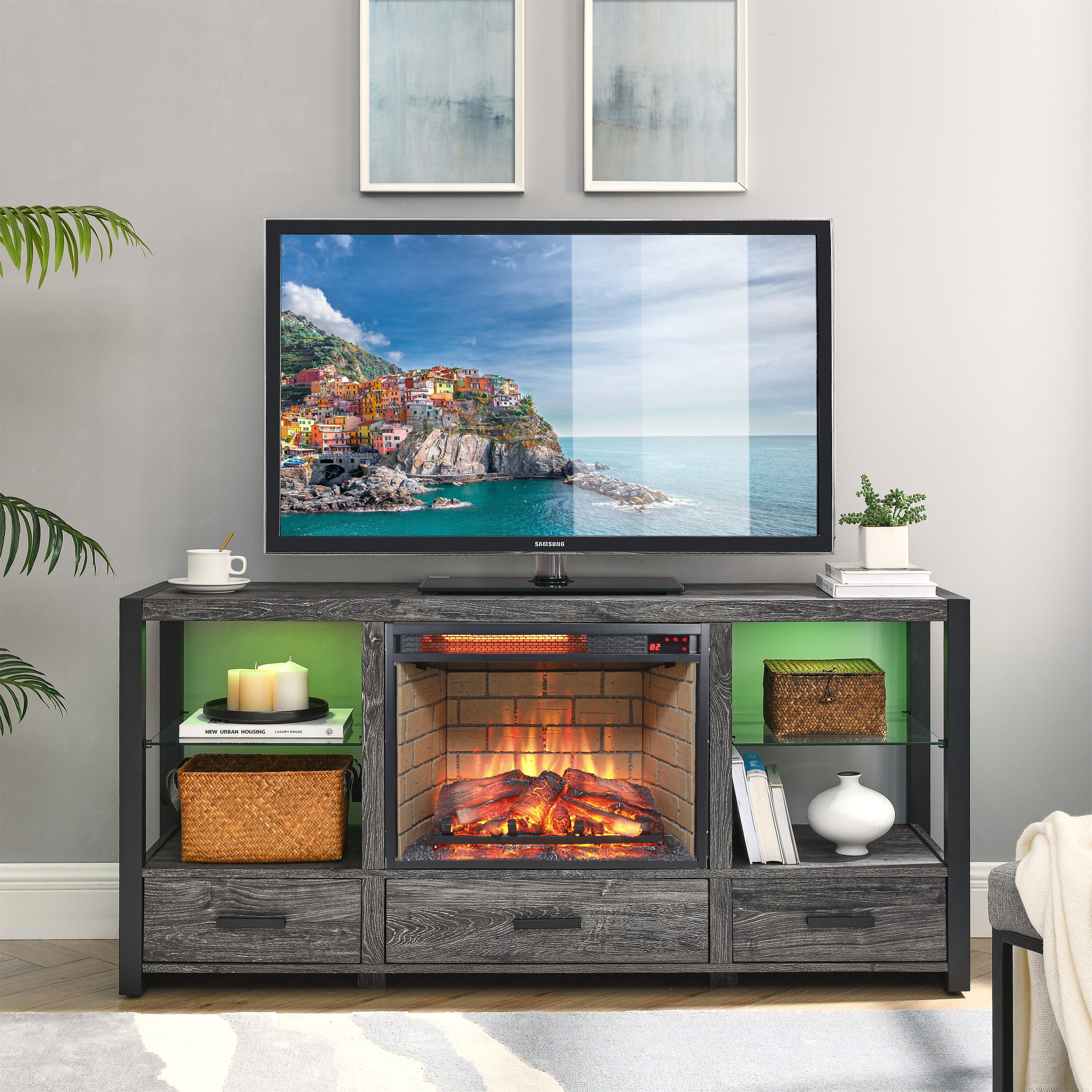 Kahomvis CEM-QP1092-295 Electric-Fireplaces - View #4