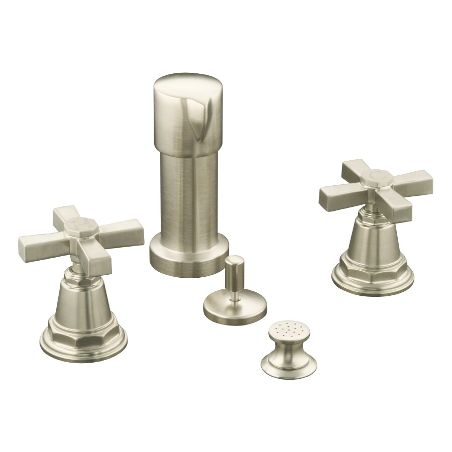 Kohler Pinstripe Vibrant Brushed Nickel Vertical Spray Bidet Faucet At 7120