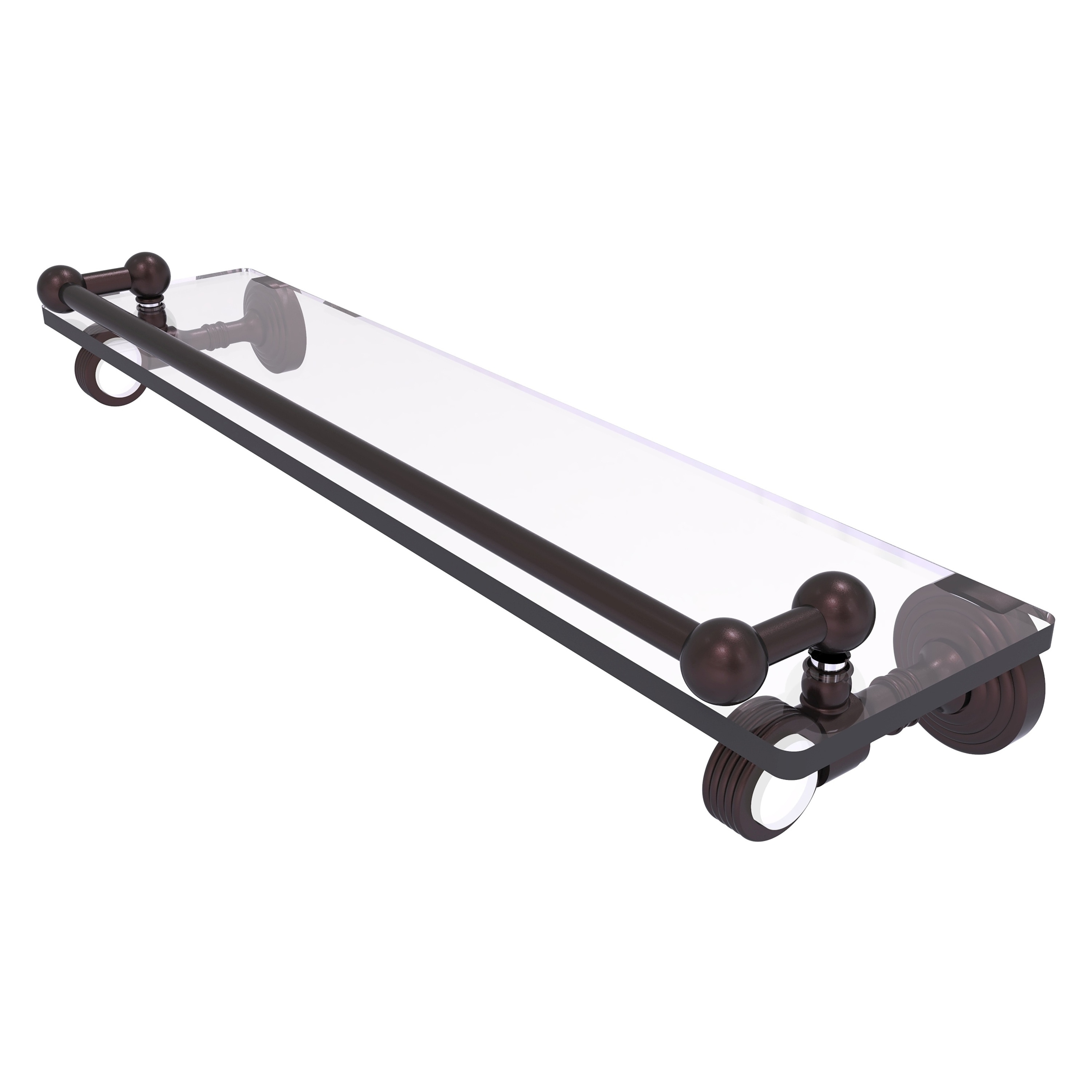 Allied Brass PG-1G-22-GAL-ABZ Pacific Grove Antique Bronze Wall mount Bathroom Shelf ( 22-in x 3.5-in x 5-in )