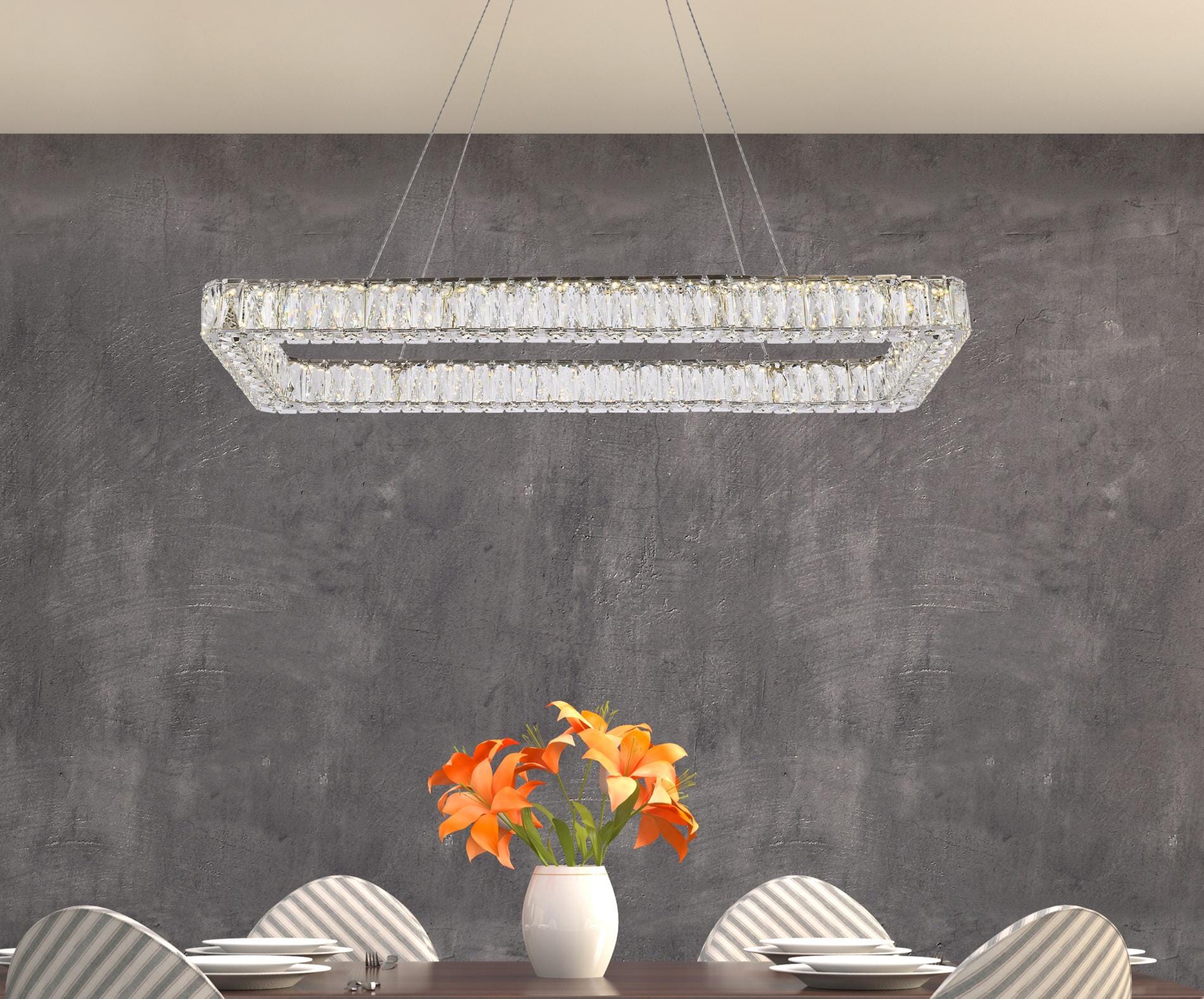 Elegant Decor HF10512D126L4C Pendant-Lights - View #2