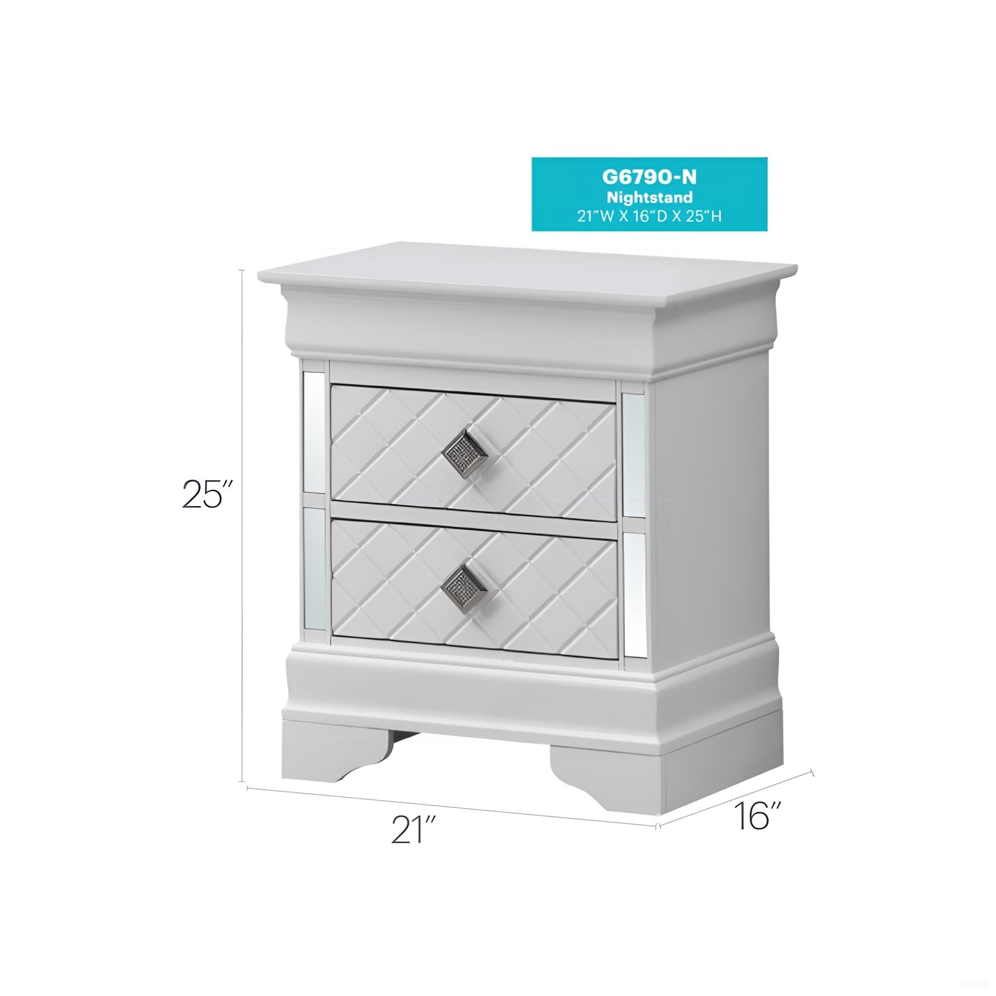 GLANZEND 6514VE51E nightstands - View #2