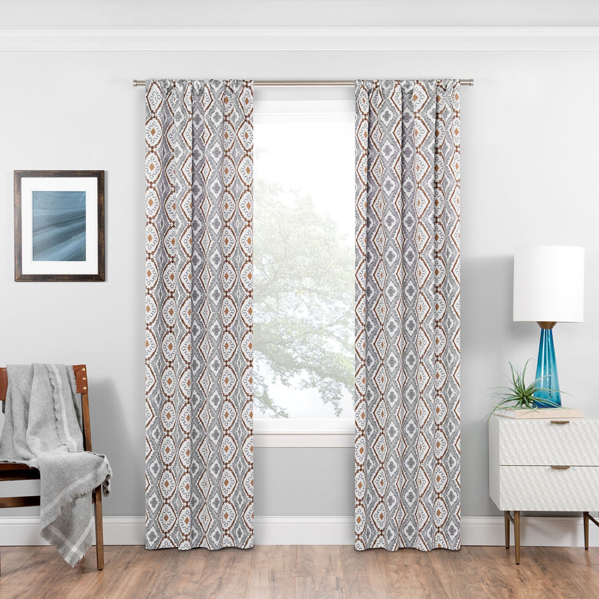 Eclipse 16431037095GRE 95-in Grey Blackout Standard lined Rod pocket Single curtain panel