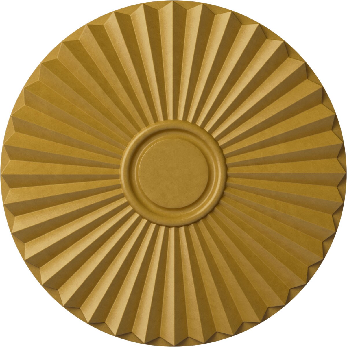 Ekena Millwork CM20SHIGS Shakuras 19.75-in W x 19.75-in L Iridescent Gold Polyurethane Ceiling Medallion