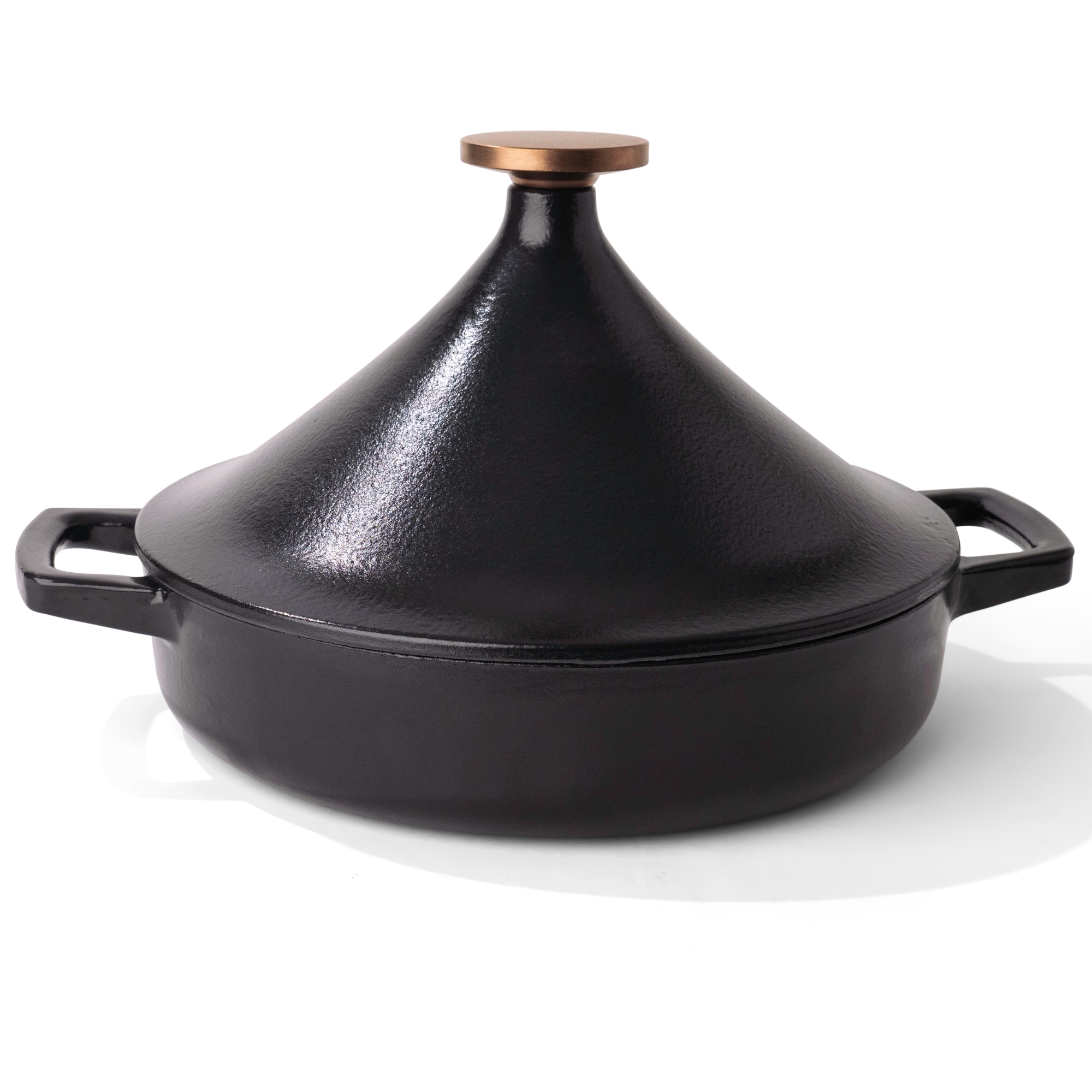 alva Nori 3-qt Enameled Cast Iron Moroccan Tagine Pot with Conical Lid