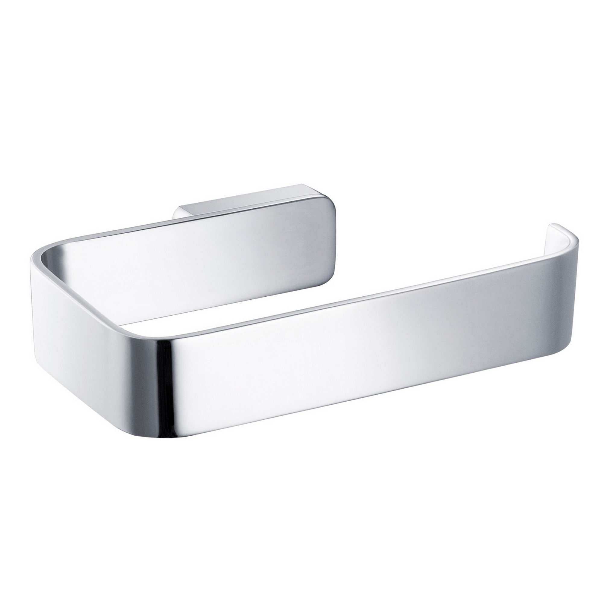 Kraus KEA-19929CH Stelios Chrome Wall mount Single post Toilet Paper Holder 1 -Rolls with Storage