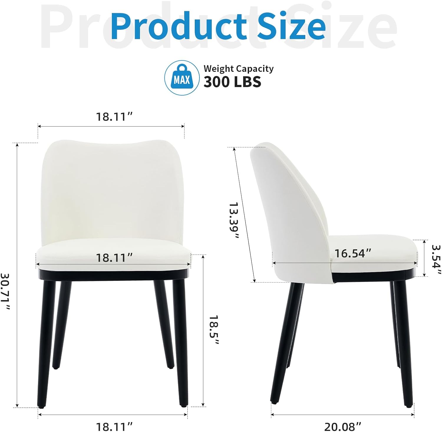 Qeetex LHF-CY-7BL51 Dining-Chairs - View #2