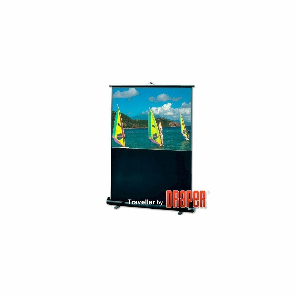 Draper TCNCD349605  DR-230128 66 in. 16-9 HDTV Traveller Diagonal- High Contrast Grey