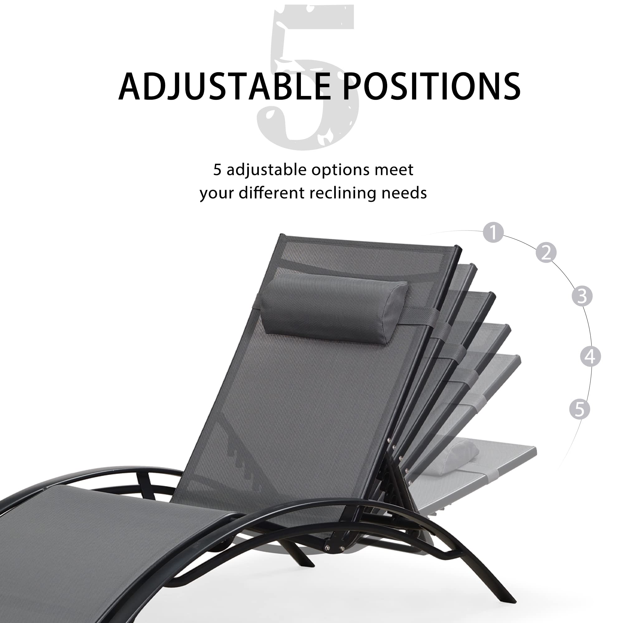 PURPLE LEAF LSMCLS01-XXL-GY-1 Patio-Chairs - View #8
