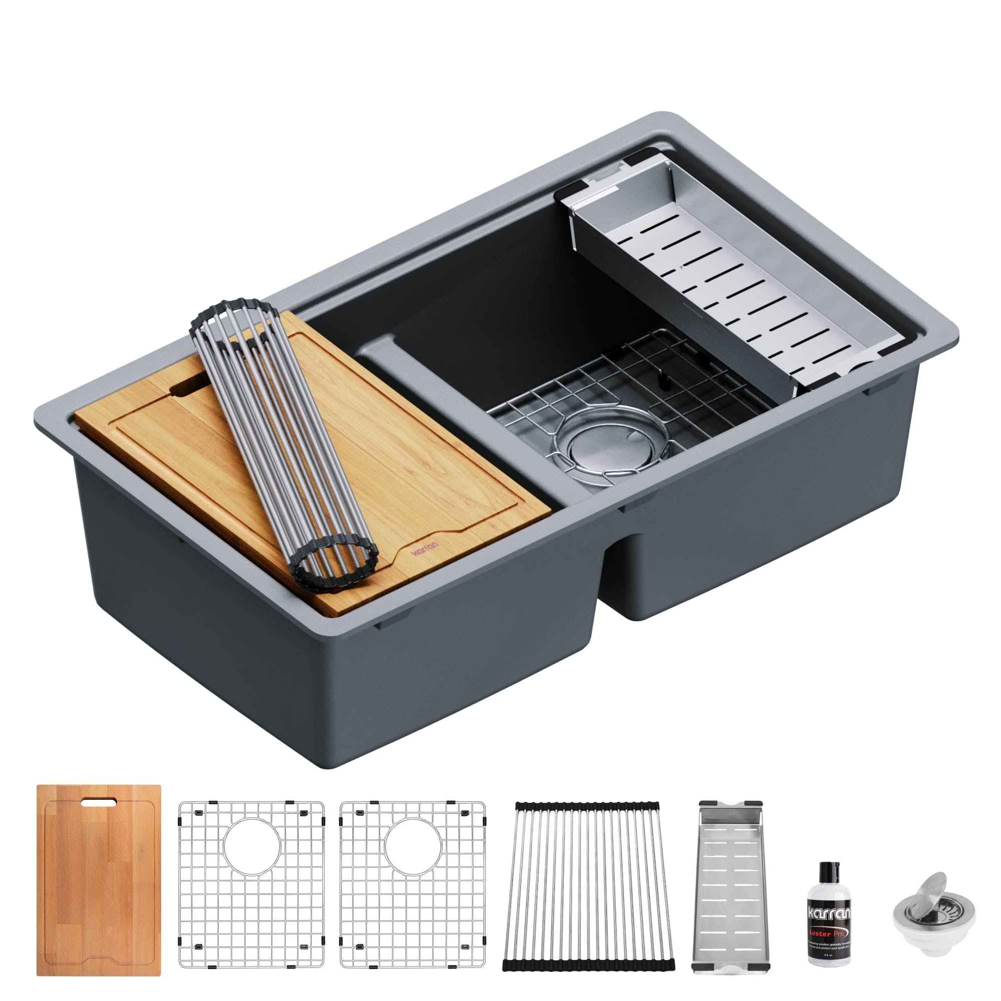 Karran QUWS-880-GR Kitchen-Sinks - View #2