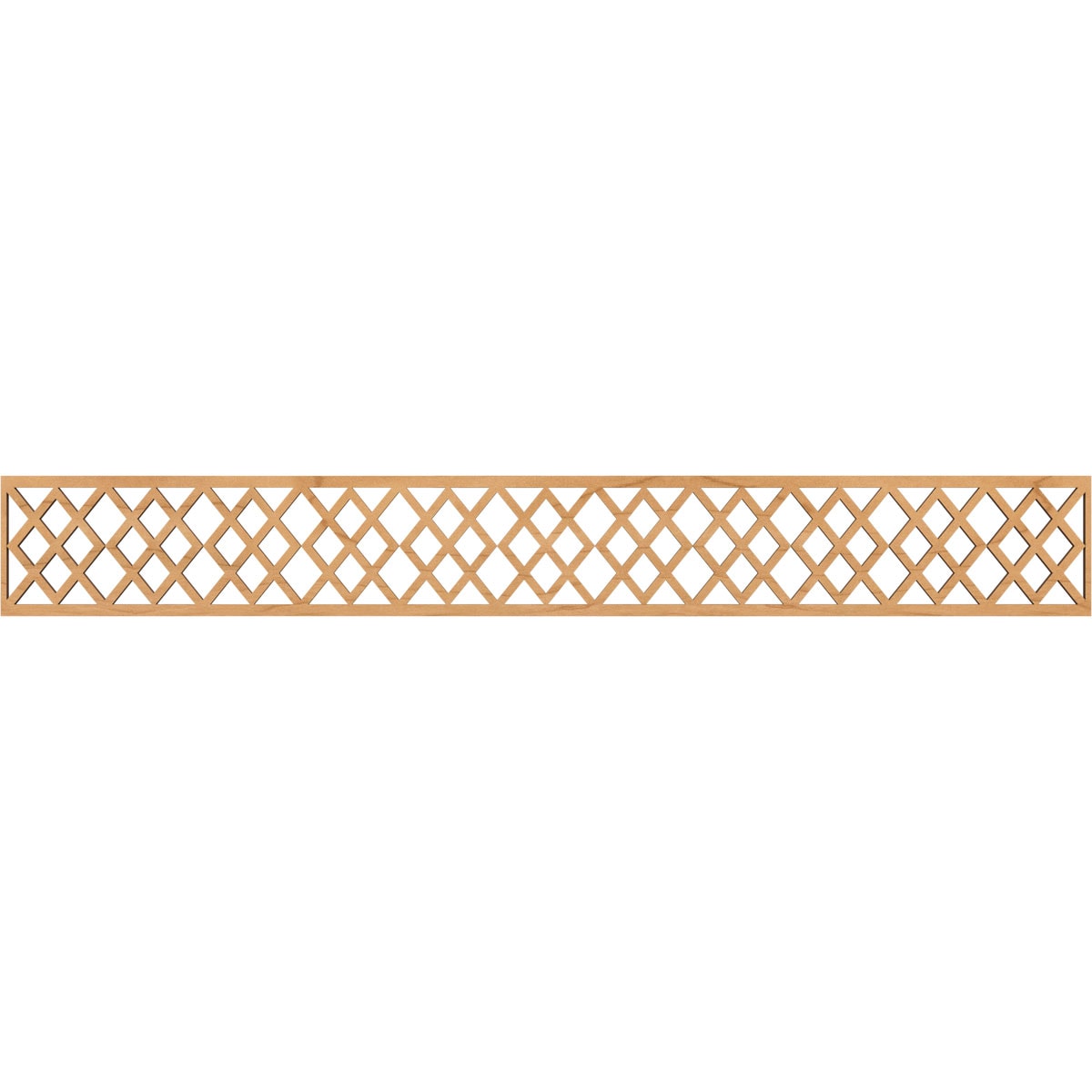 Ekena Millwork MLDA06X46HADMA Hadley Fretwork Flat Trim 6-in x 3.86-ft Maple Brown Unfinished 2156820 Pierced Wall Panel Moulding