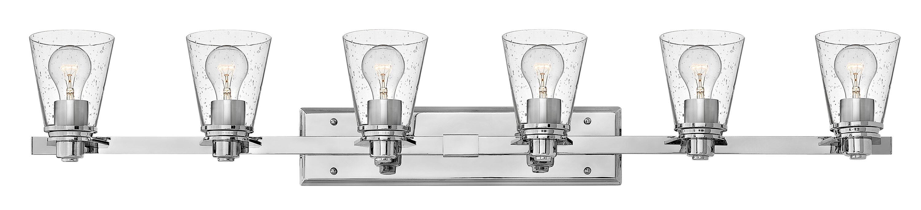 Hinkley 5556CM-CL Avon 48-in 6 -Light Gloss Chrome Transitional Vanity light