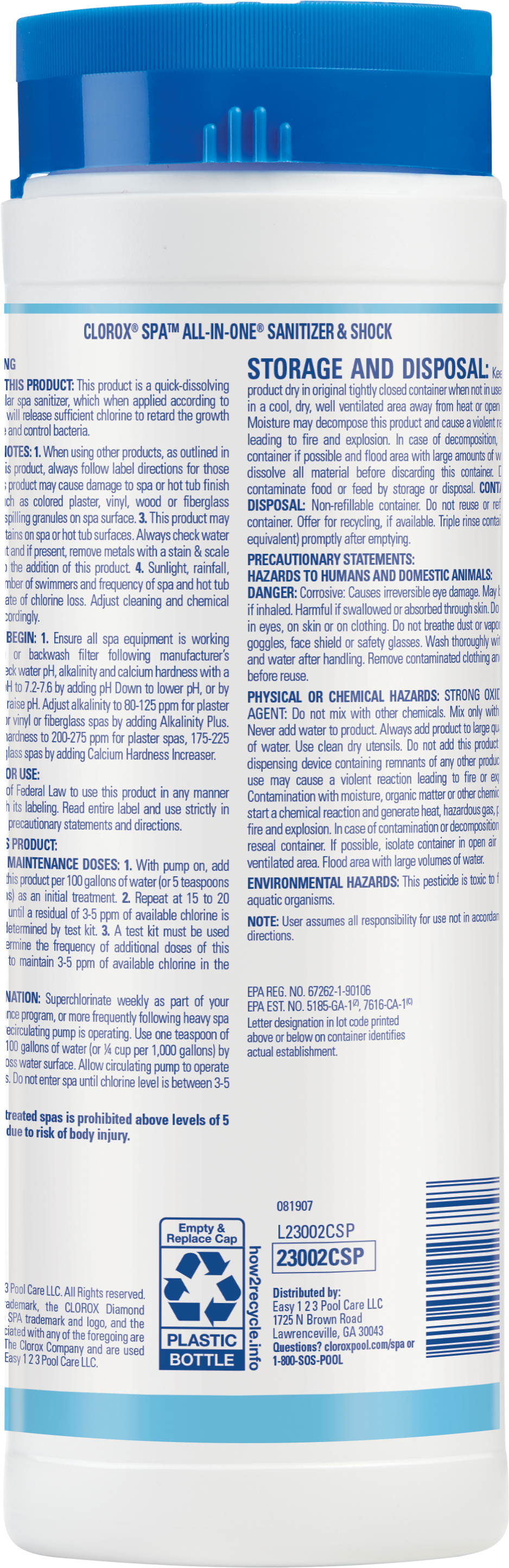 Clorox Pool&Spa 23002CSP Spa-Chemicals - View #2