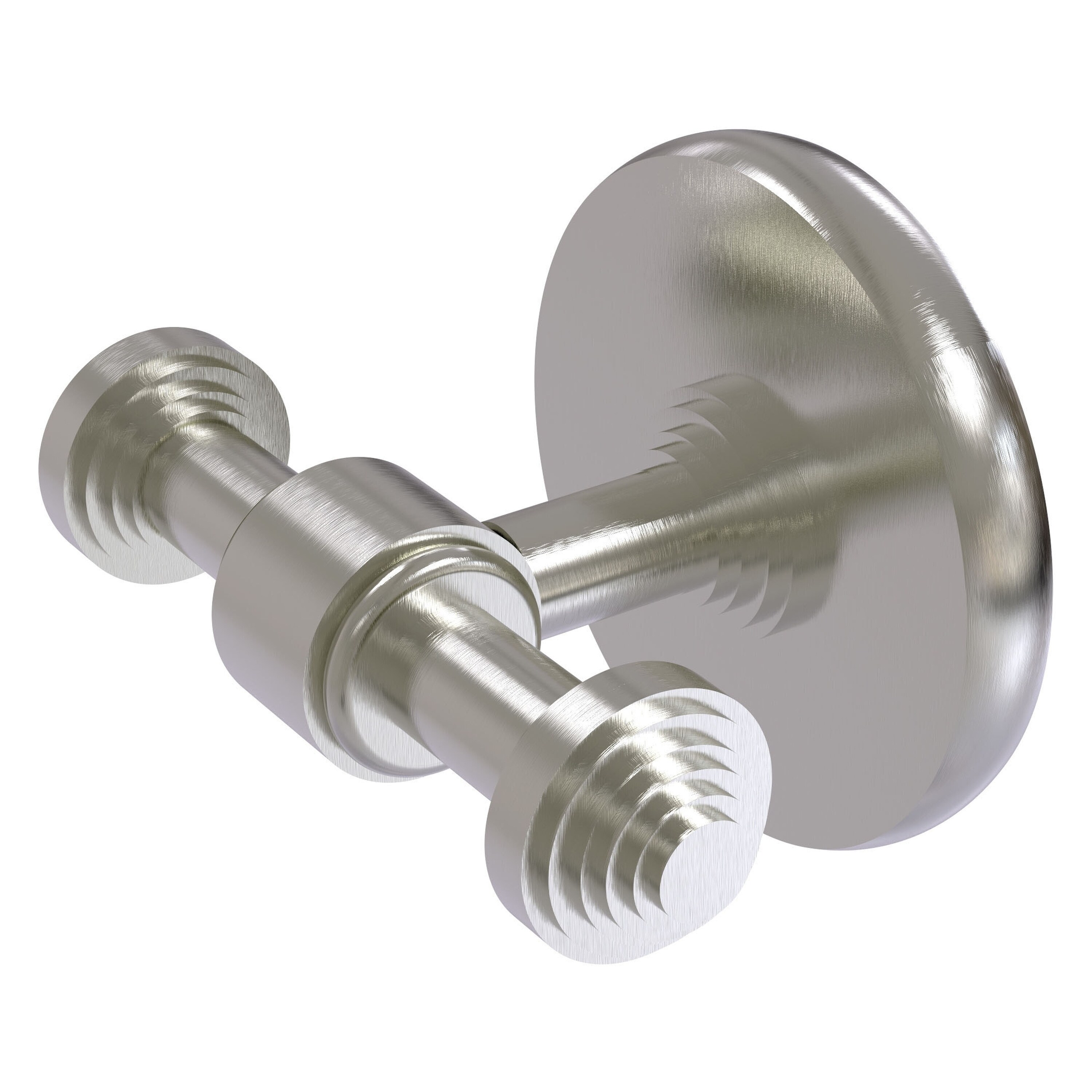 Allied Brass SB-22-SN Southbeach Satin Nickel Double -Hook Wall mount Towel Hook