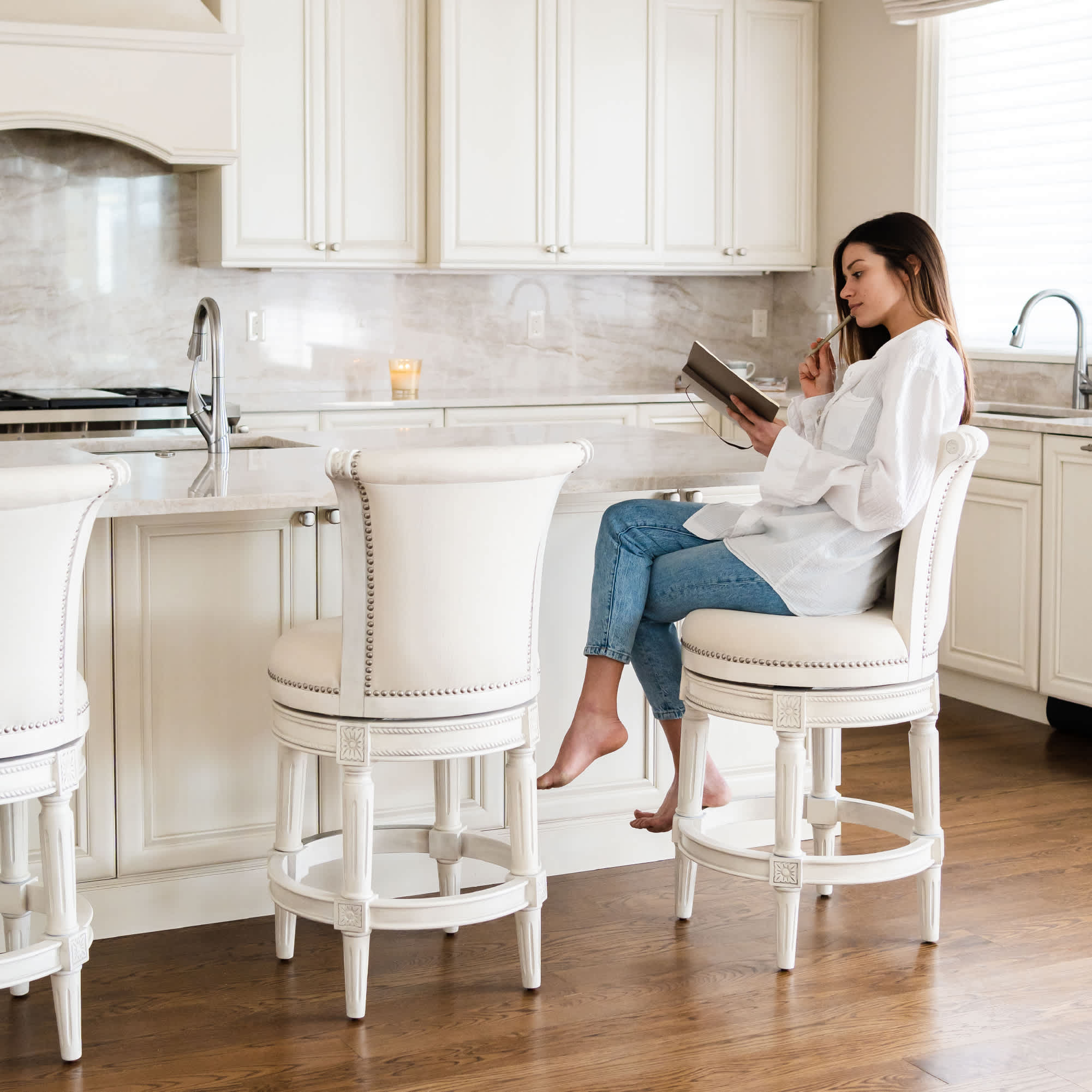Maven Lane ML107116-FCS-WT-E stools - View #3