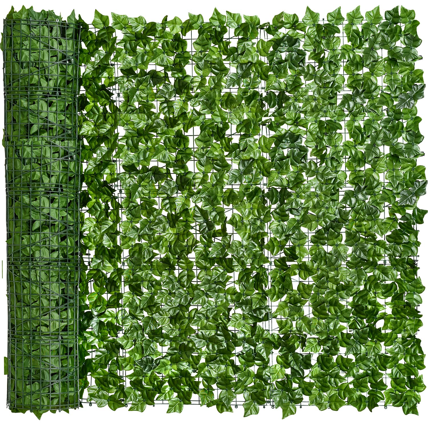 KIWDZFU  Artificial Ivy Privacy Fence 197x59 Inch Faux Leaf Panel for Outdoor Indoor Garden Decor UV Resistant Greenery Screen Lightweight Easy