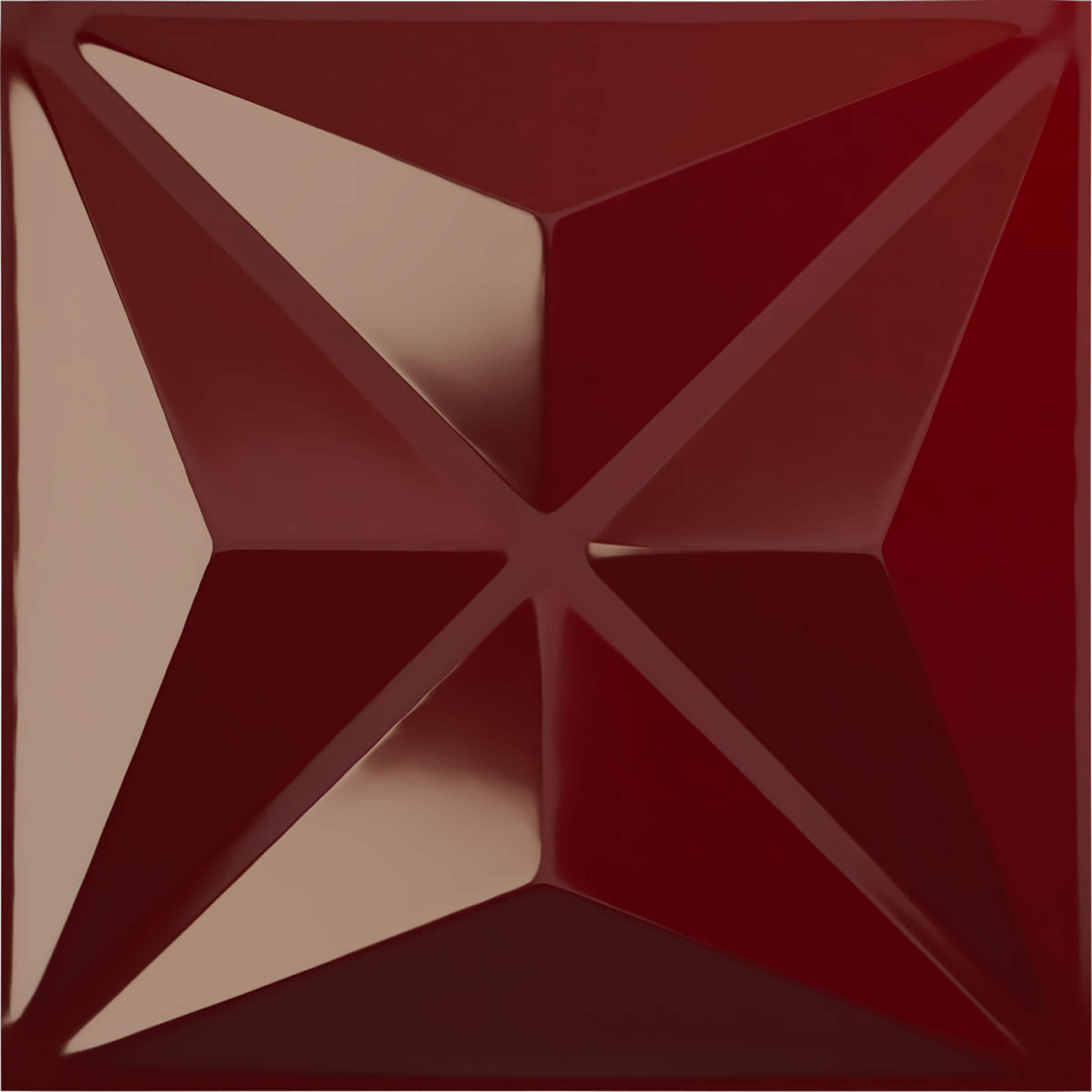 Ekena Millwork WP12X12KEHML 11-7/8-in x 11-7/8-in Embossed Paintable/Stainable Red PVC Wall Panel ( 0.98-sq ft )