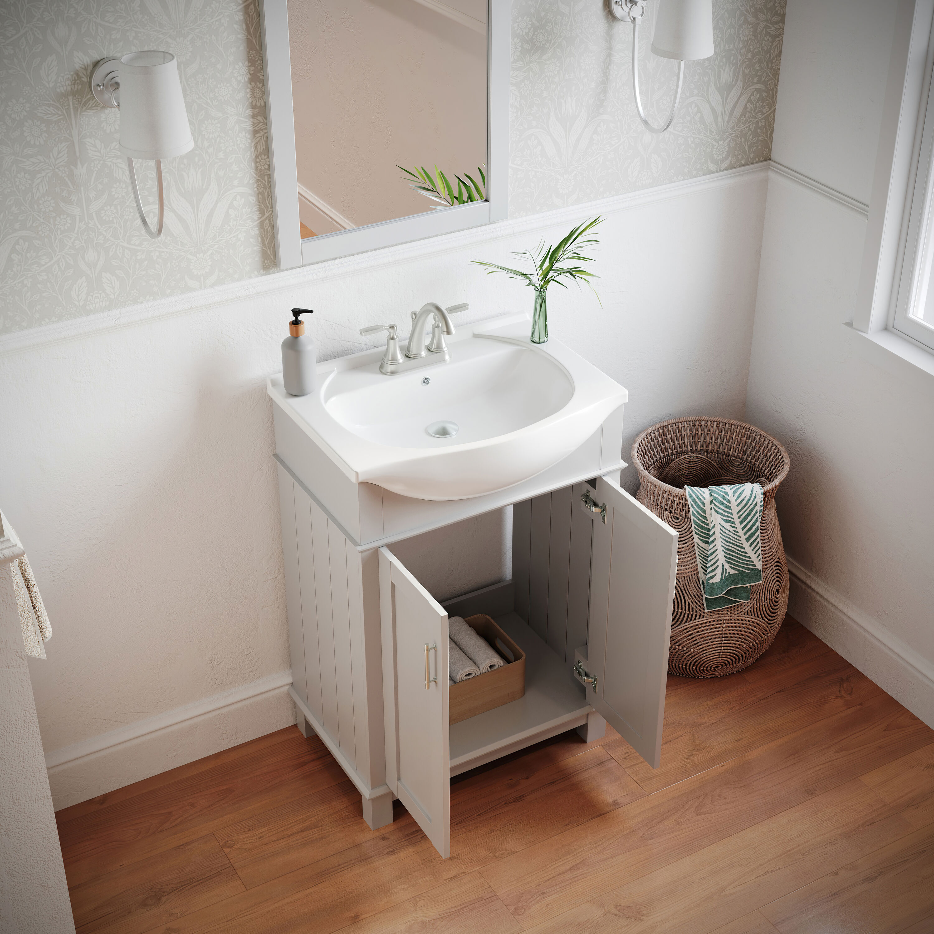 Fresca FVN2302WH-CMB Bath-Vanity-Combo - View #4