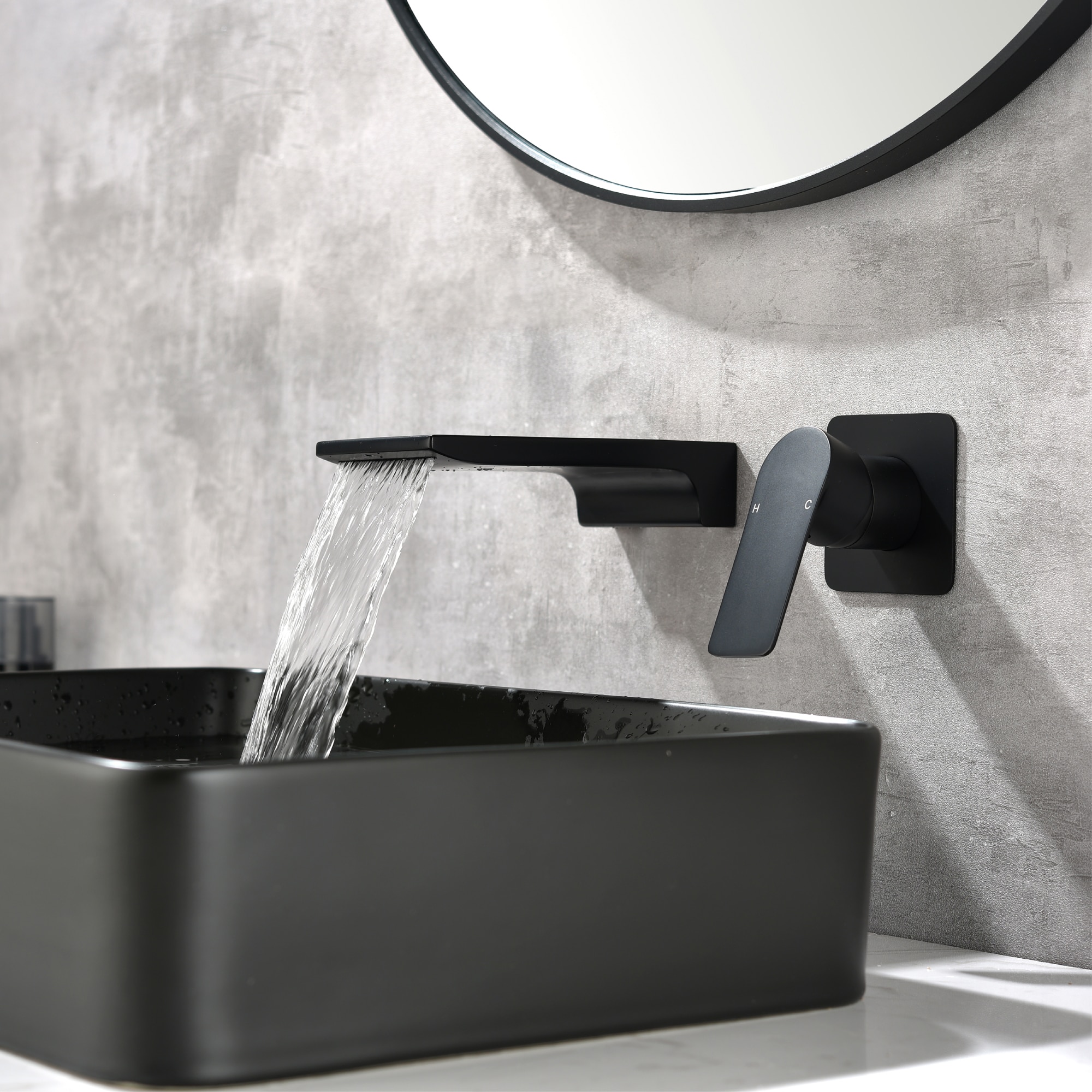 WELLFOR SMG-2410MB Roman-Tub-Faucets - View #3