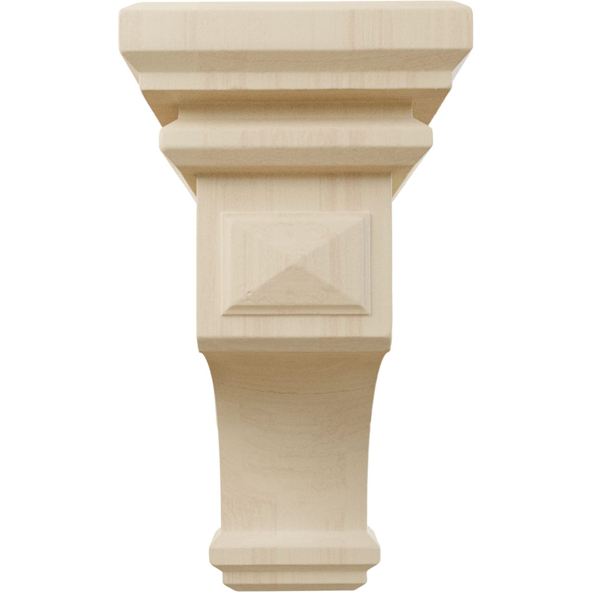 Medium Natural Rubberwood Decorative Corbel 5" x 5.75" x 10"