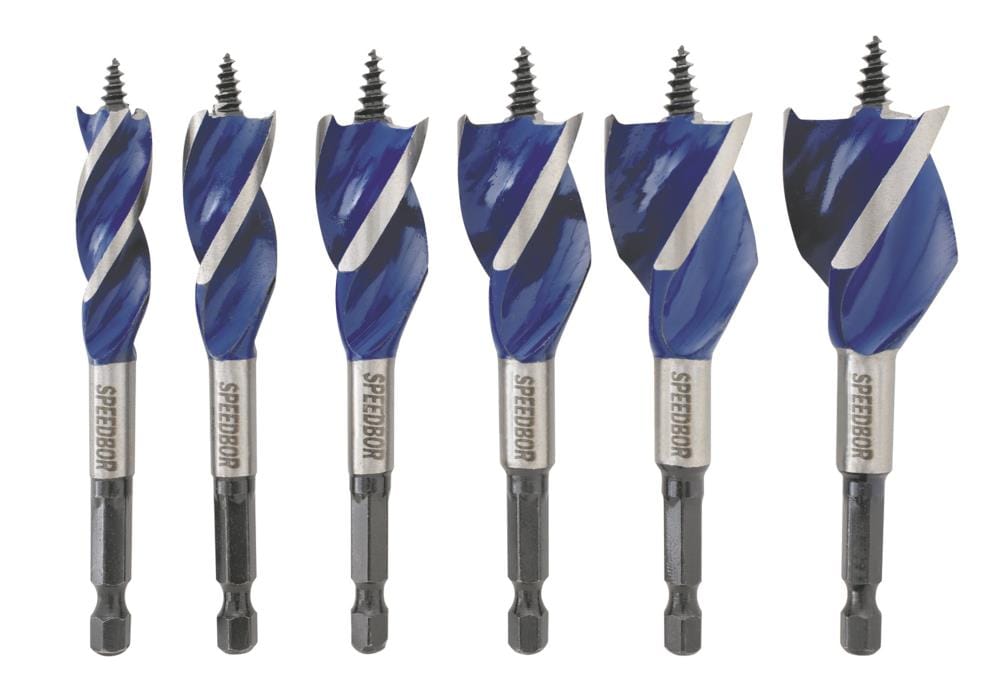 IRWIN Speedbor Max 6-Piece X 4-in Woodboring Self-feed Drill Bit Set In ...