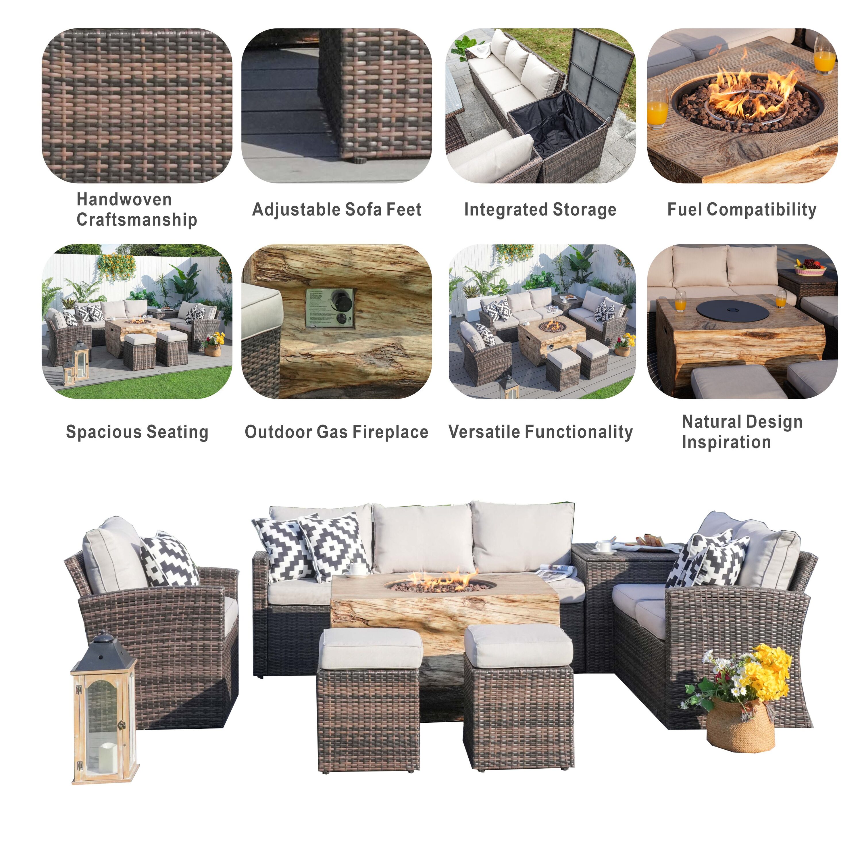 Moda Furnishings MAG-1403B-2170-B Patio-Conversation-Sets - View #13