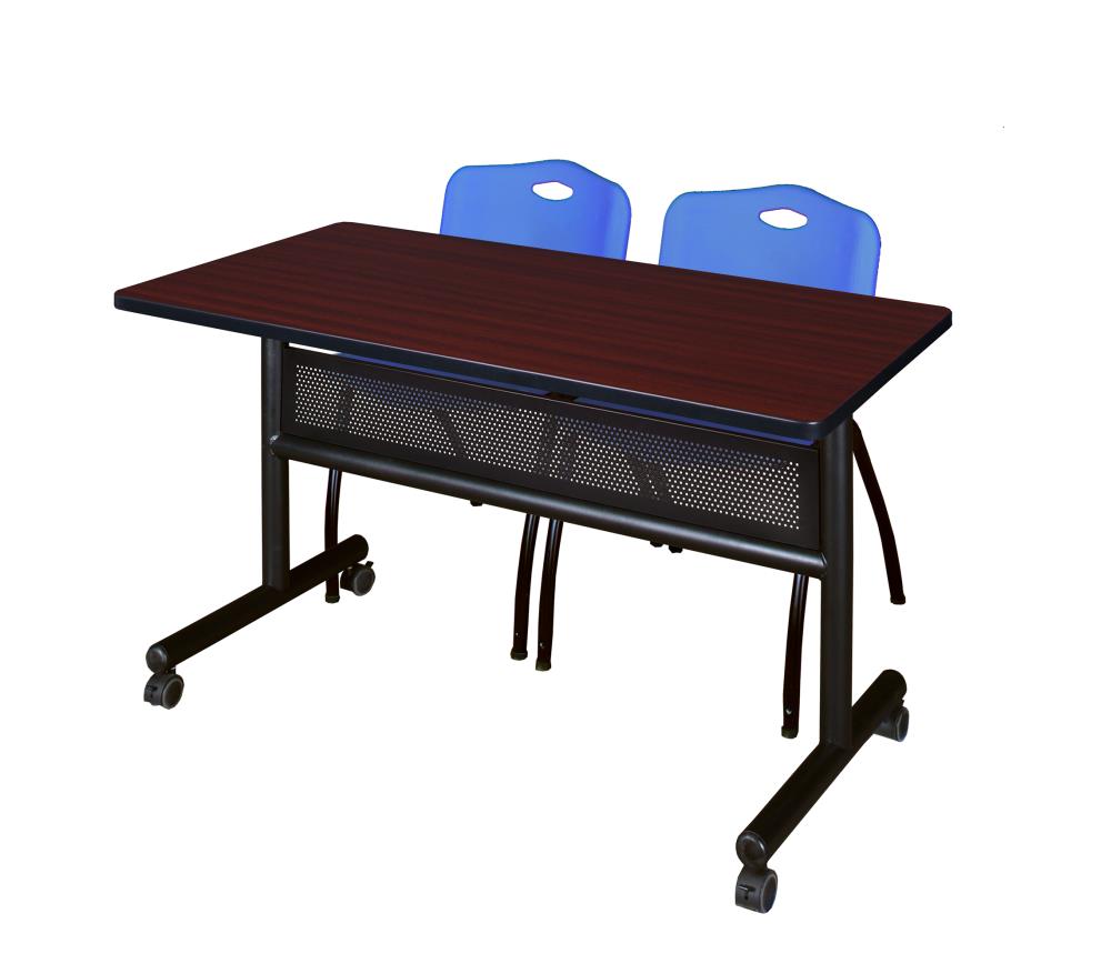 Regency MKFTM4824MH47BE Training Brown 4-Person Training Table (48-in W x 29-in H)