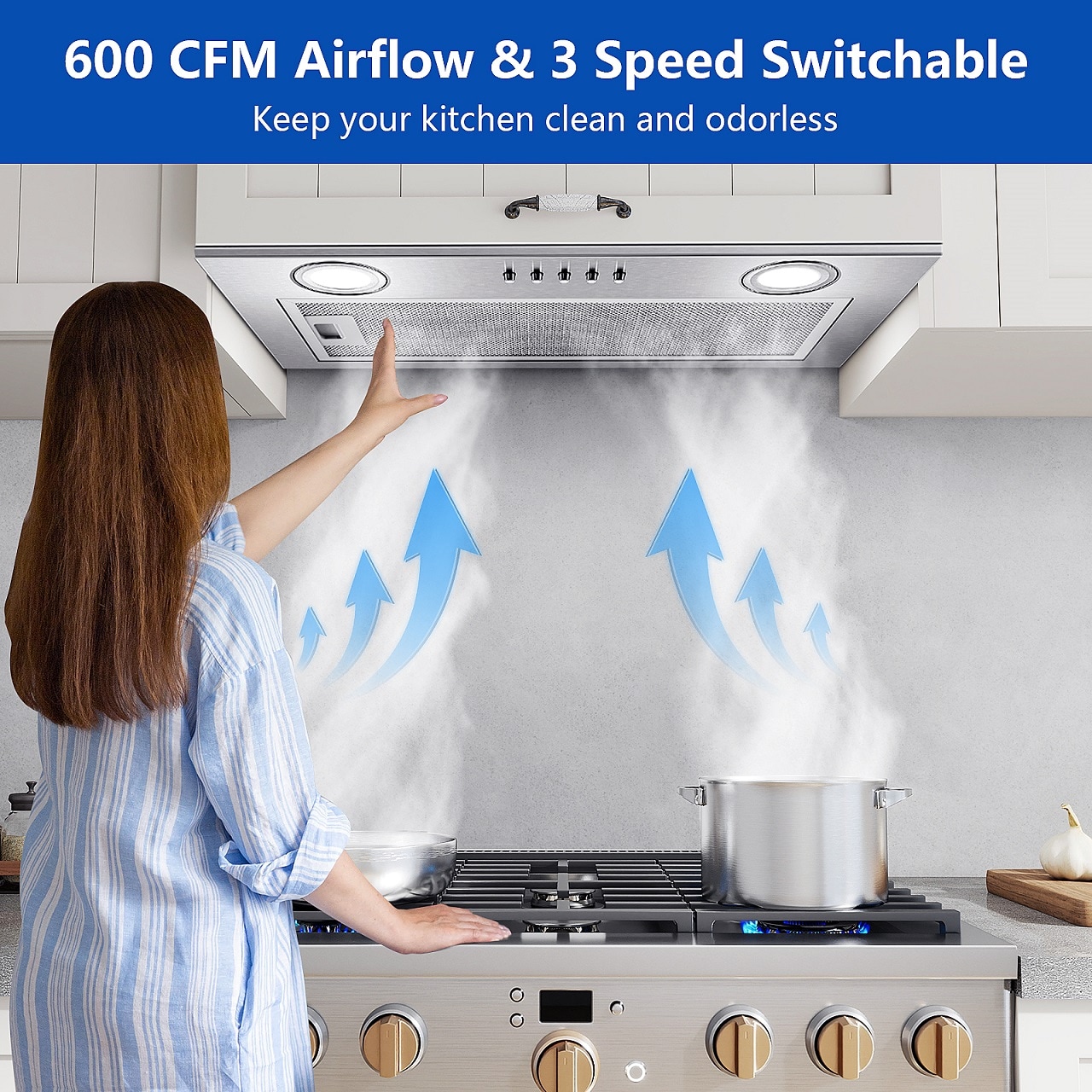 JOEAONZ S0652A Undercabinet-Range-Hoods - View #5