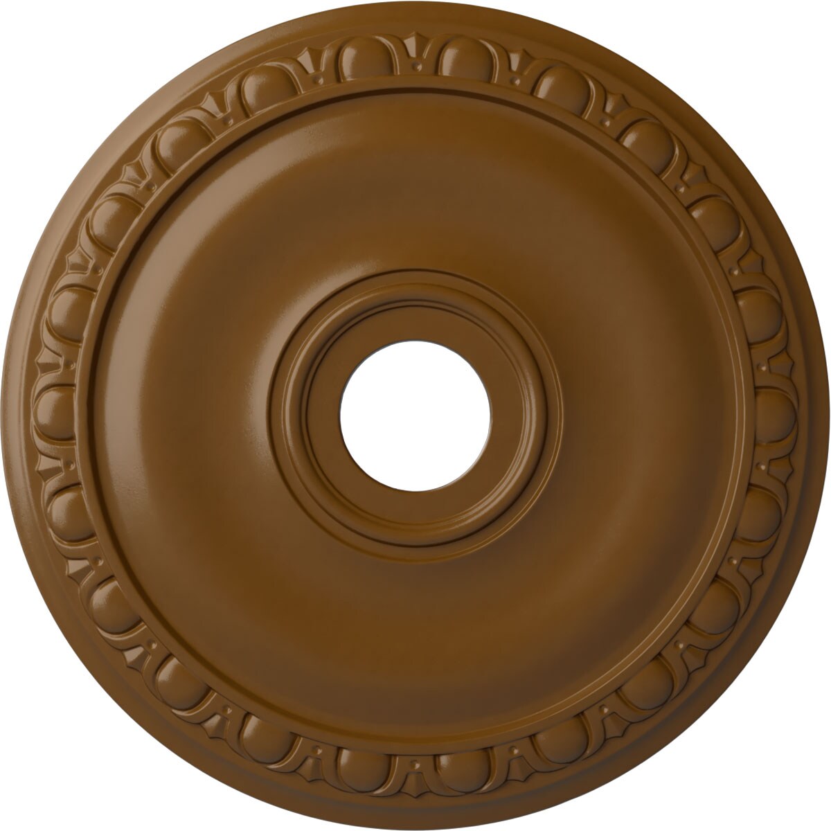 Ekena Millwork CM20JASTF Jackson 20-in W x 20-in L Painted Smokey Topaz Polyurethane Whole Ceiling Medallion