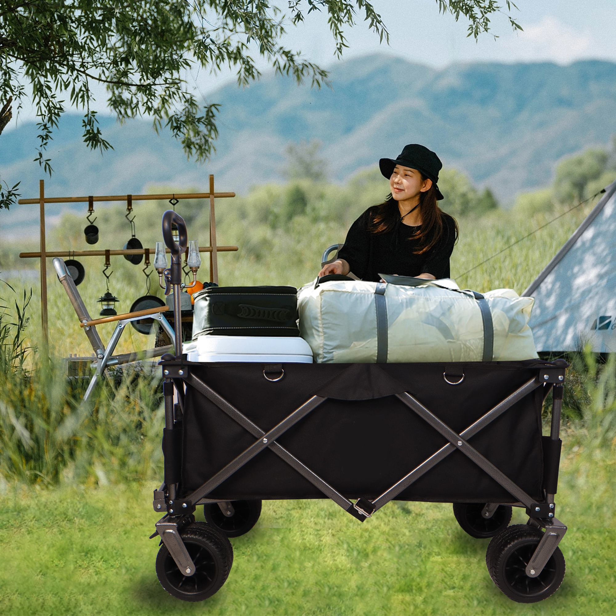 Mondawe MA-QD35704-BK Yard-Carts - View #2