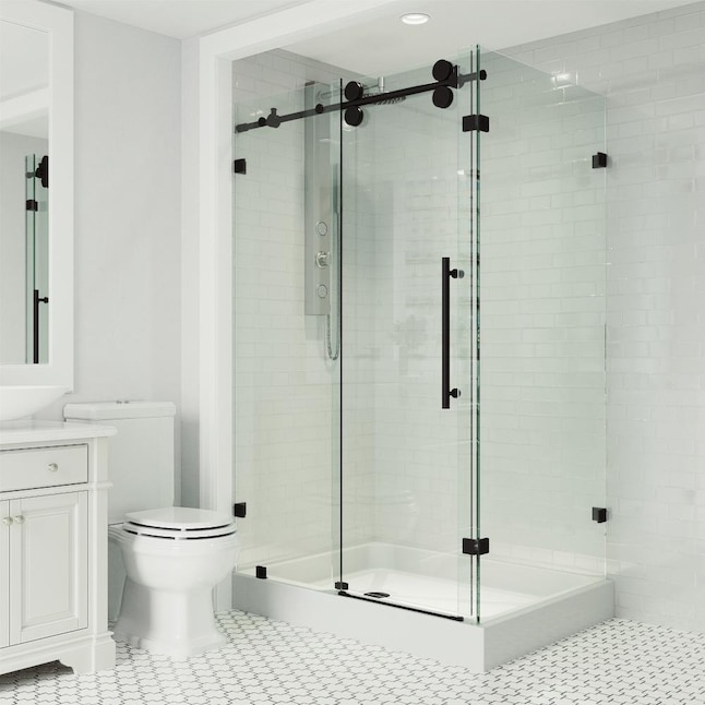 Standard Shower Door Clear Glass, Vigo Sliding Shower Doors