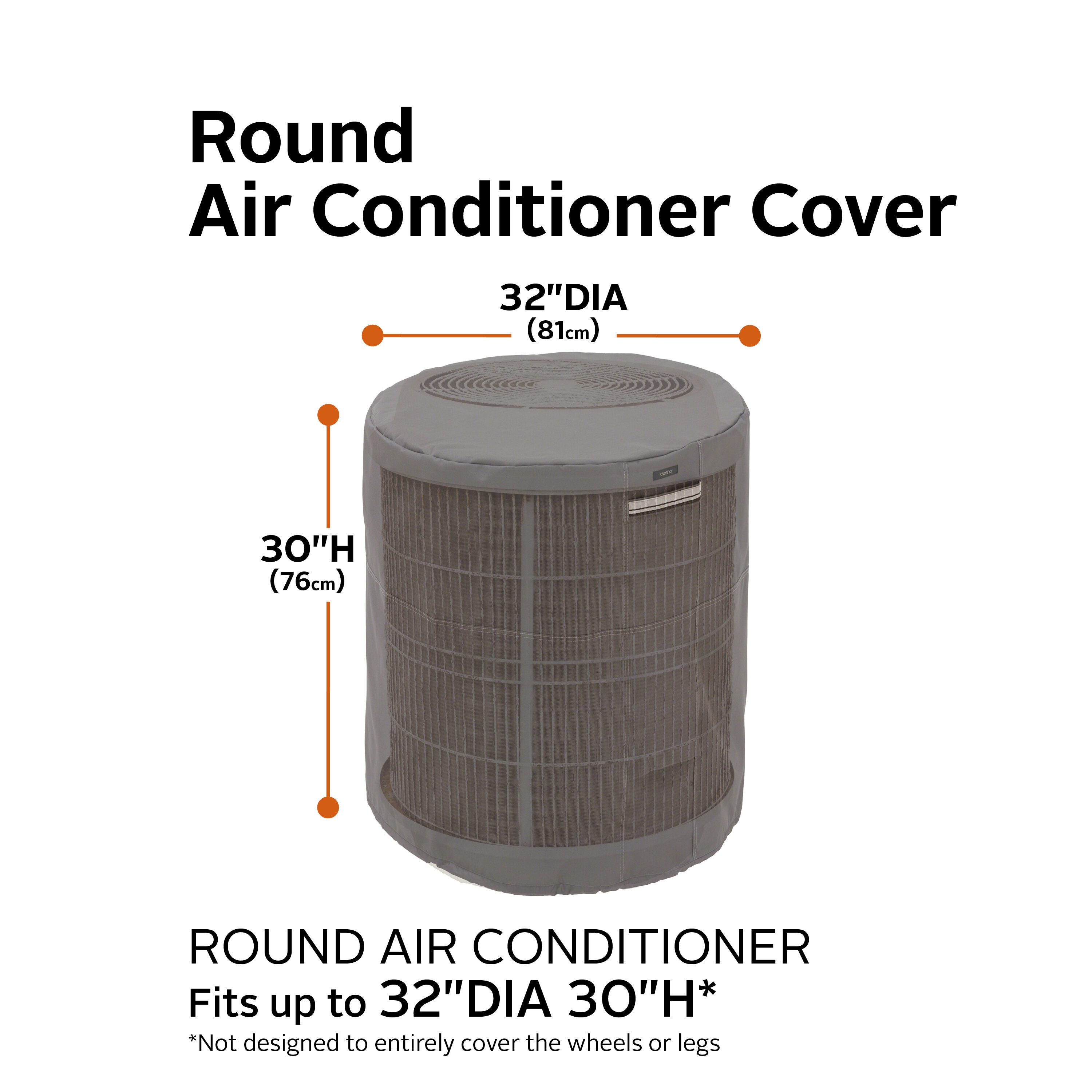 Round central deals air conditioner cover