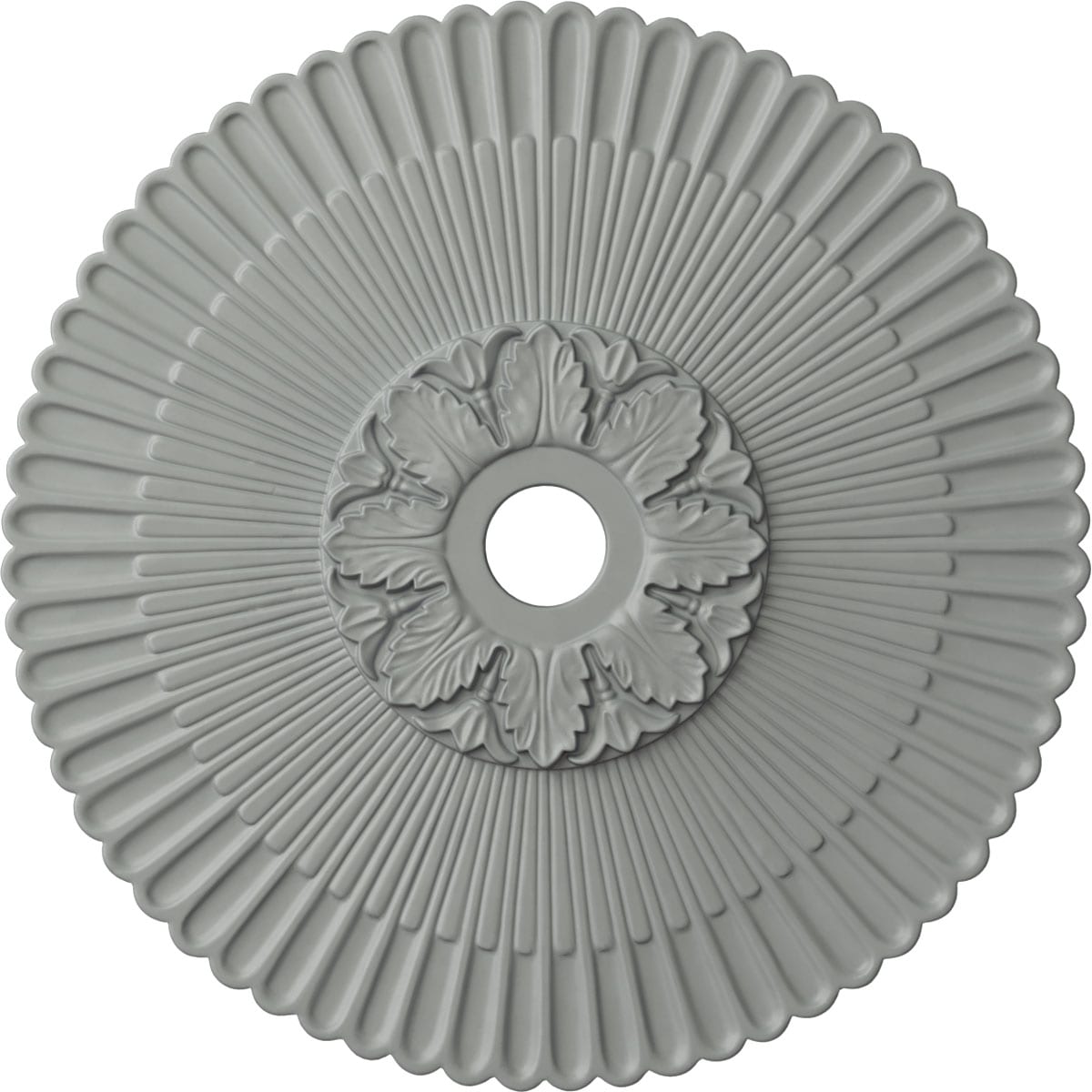 Melonie Primed Gray Polyurethane Architectural Ceiling Medallion