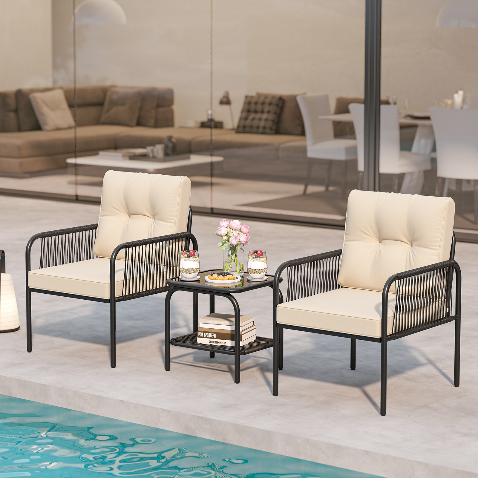 Forclover HYFE-12178BE Patio-Conversation-Sets - View #5