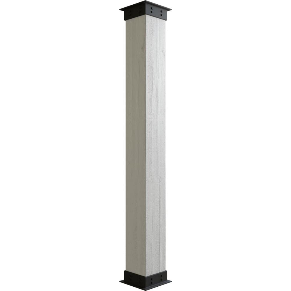 Pole Wrap 96 in. x 12 in. Oak Basement Support Column Cover Decor  Protective 726084656734