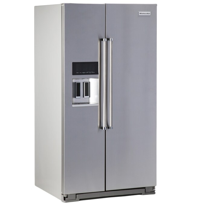 KitchenAid 24.8-cu ft Side-by-Side Refrigerator with Ice Maker ...