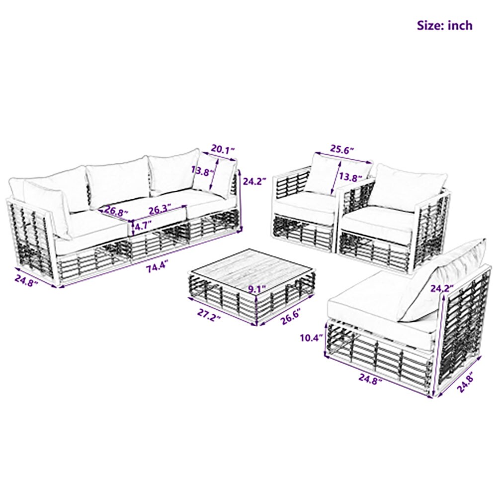 GZMR GZ-W2089S012 Patio-Conversation-Sets - View #10