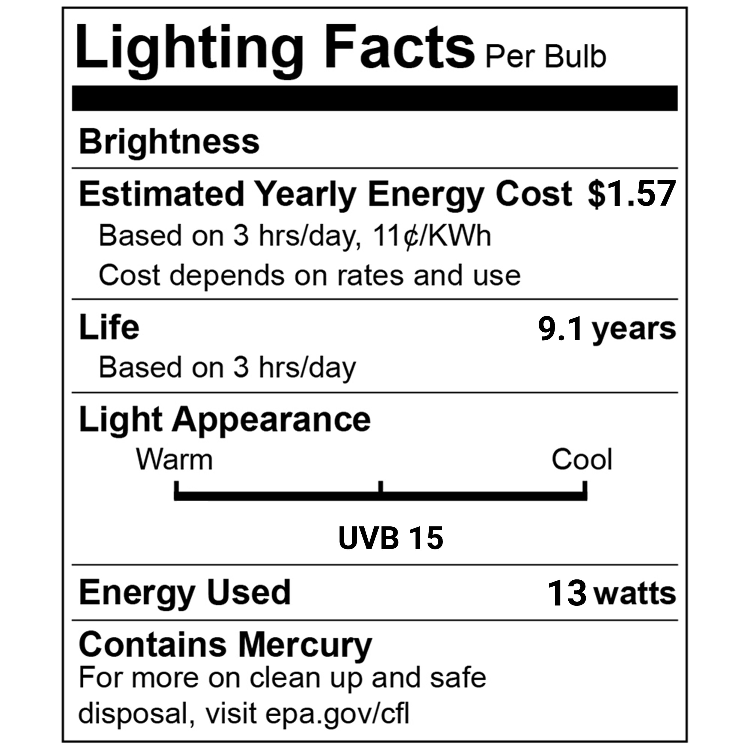 Bluex Bulbs REP-CFL-UVB15-13 Grow-Light-Bulbs - View #10