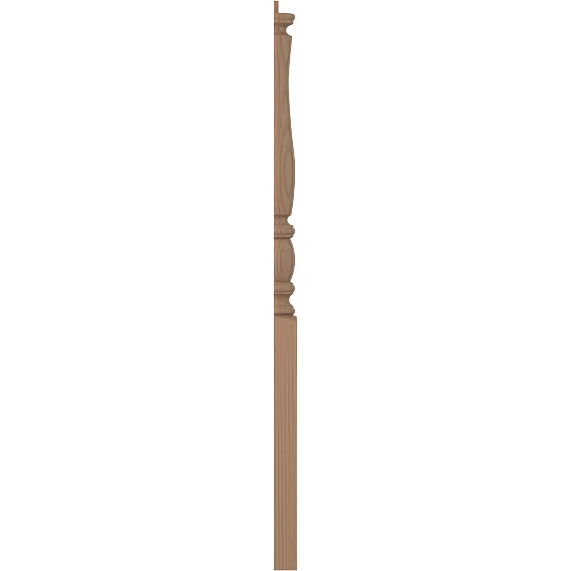 L.J. Smith Stair Systems LJP-3310 1-2-P 3.5-in x 43-in Unfinished Poplar Stair Newel Post