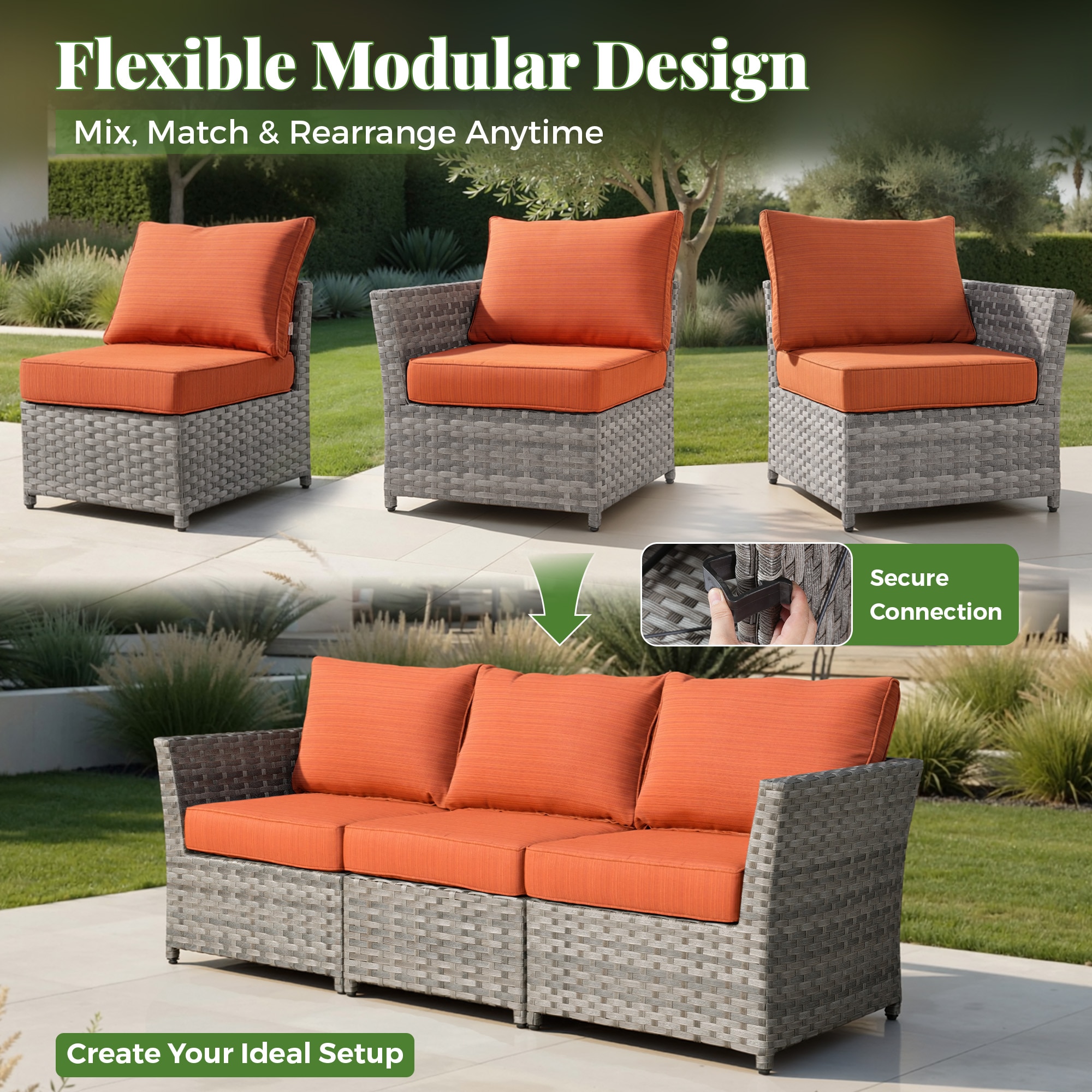 Pouuin STBS808 Patio-Sofas-Daybeds - View #3