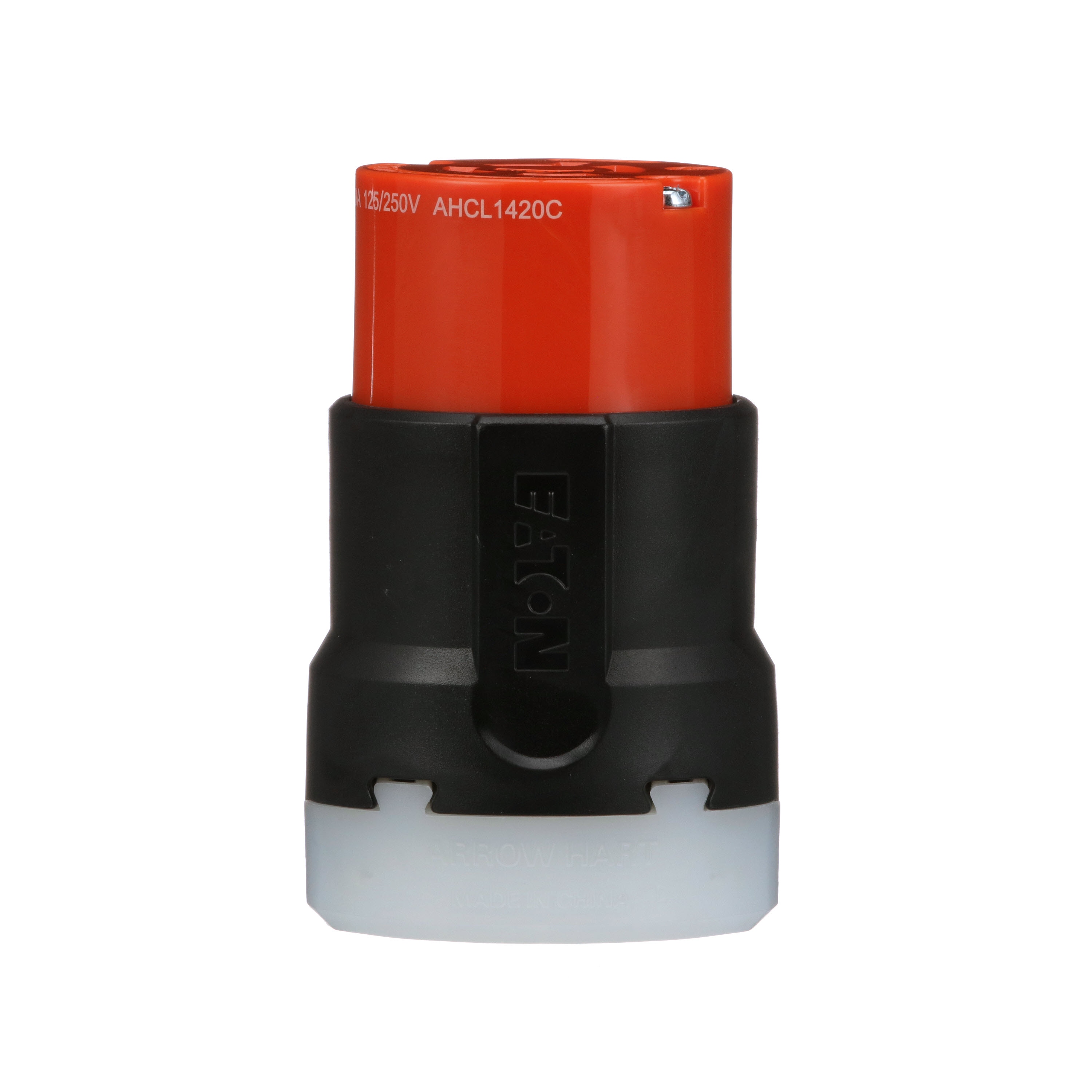 Eaton AHCL1420C-BX-LW Arrow Hart 20-Amp 125/250-Volt NEMA L14-20c 4-wire Grounding Industrial Locking Connector, Orange