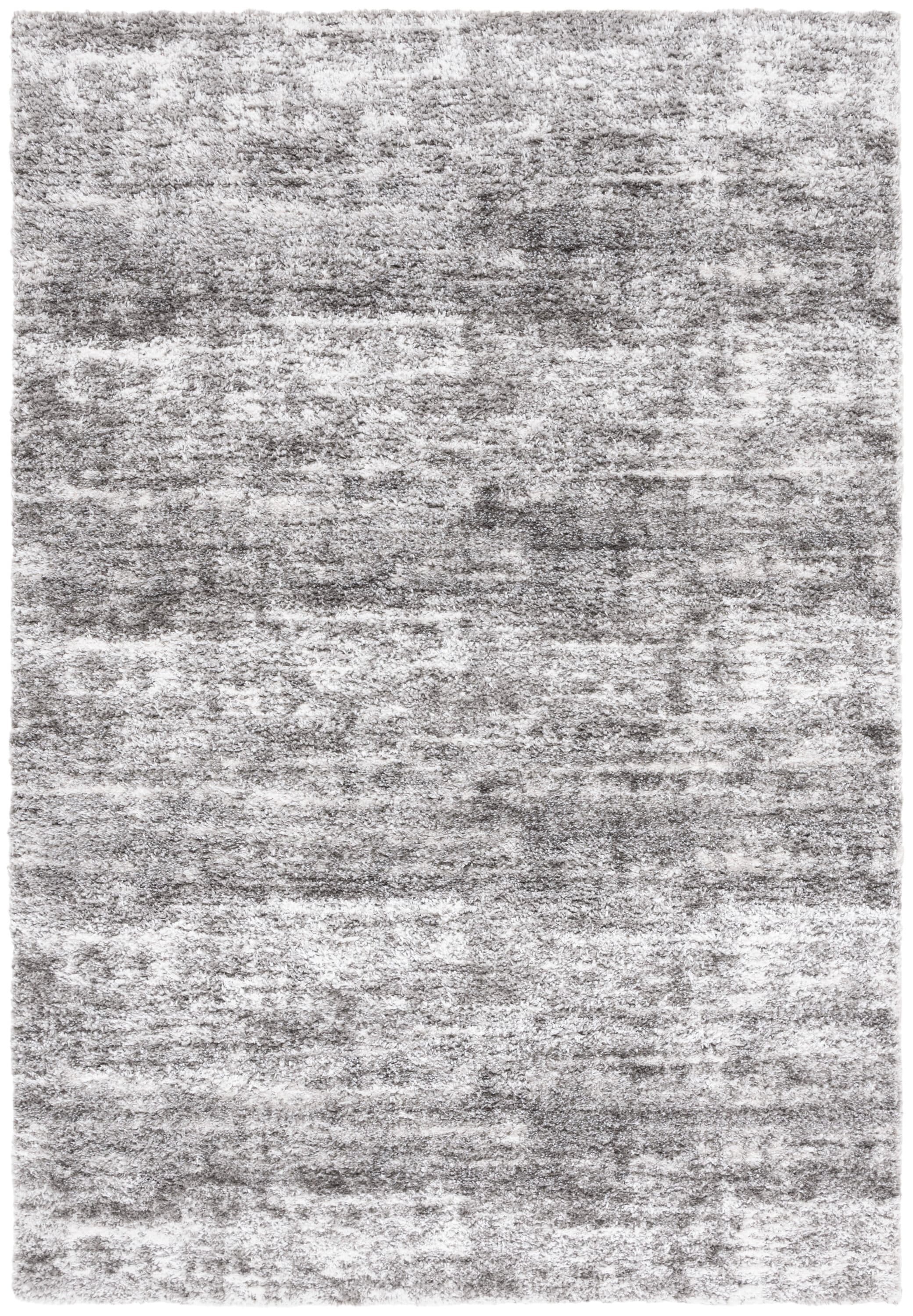 Safavieh PNL520F-4 4 x 6 (ft) Loomed Polyester Gray/Ivory Rectangular Indoor Distressed/Overdyed Mid-Century Modern Area rug
