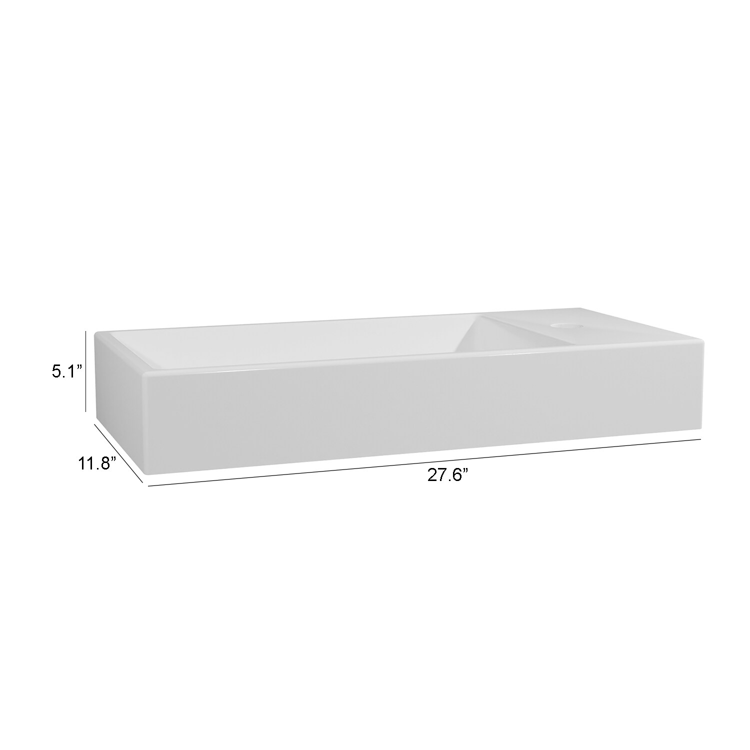 WS Bath Collections HOX WSBC 70C Bath-Sink - View #6
