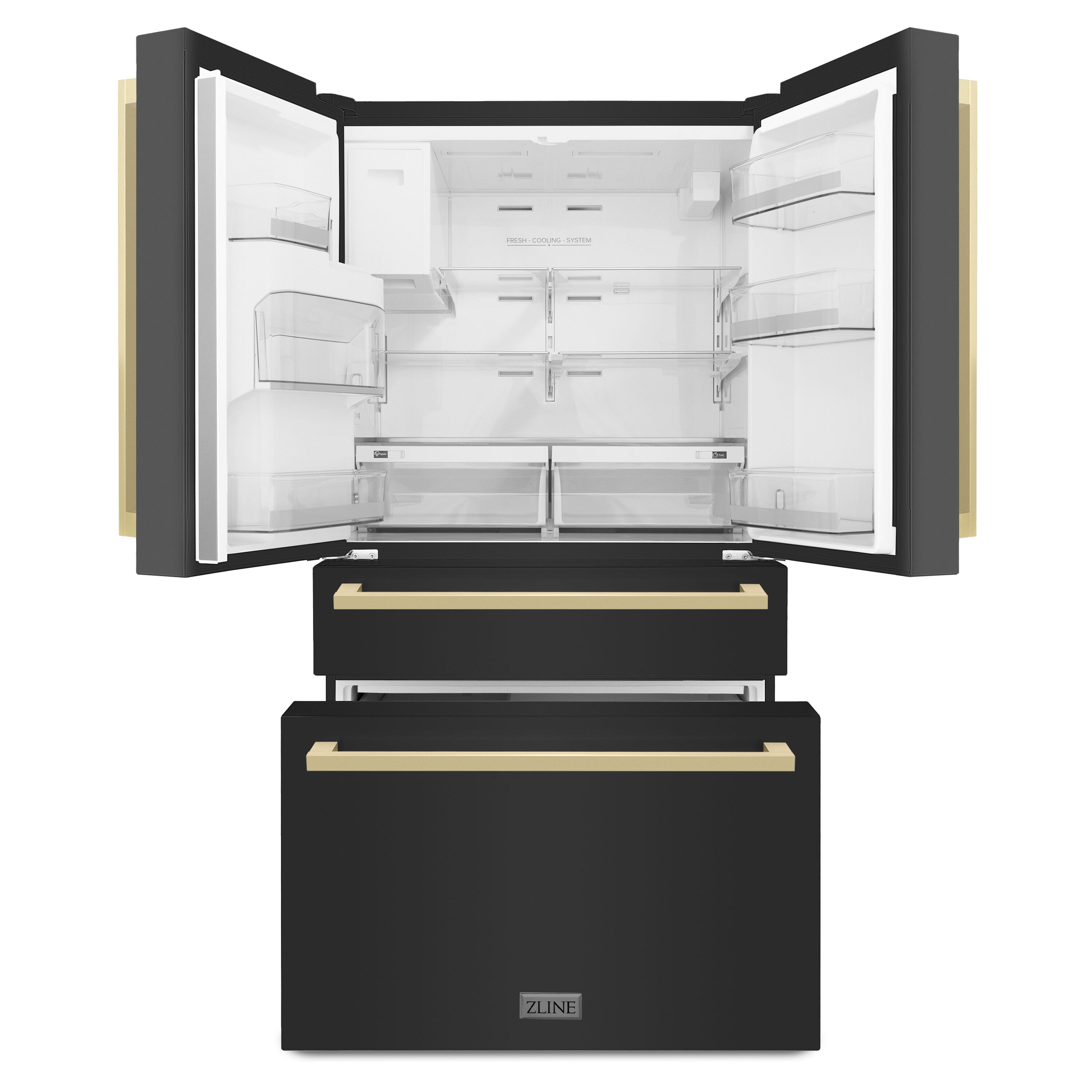 ZLINE KITCHEN & BATH RFMZ-W36-BS-FCB French-Door-Refrigerators - View #3