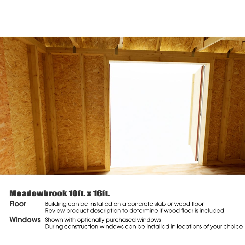 Best Barns MEADOWBROOK1016DF Wood-Storage-Buildings - View #9