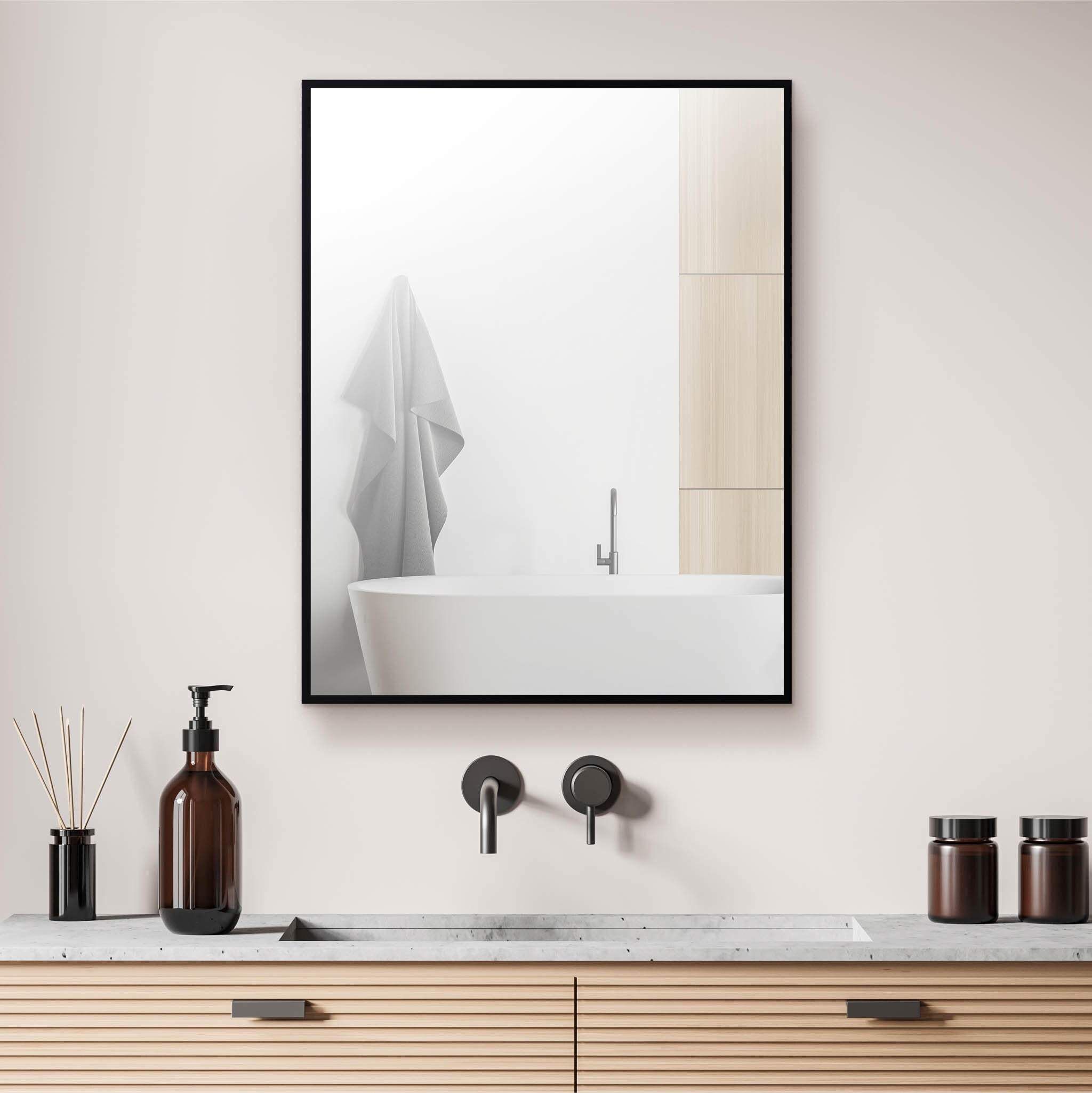  8802-BLACK Bathroom-Medicine-Cabinets - View #5