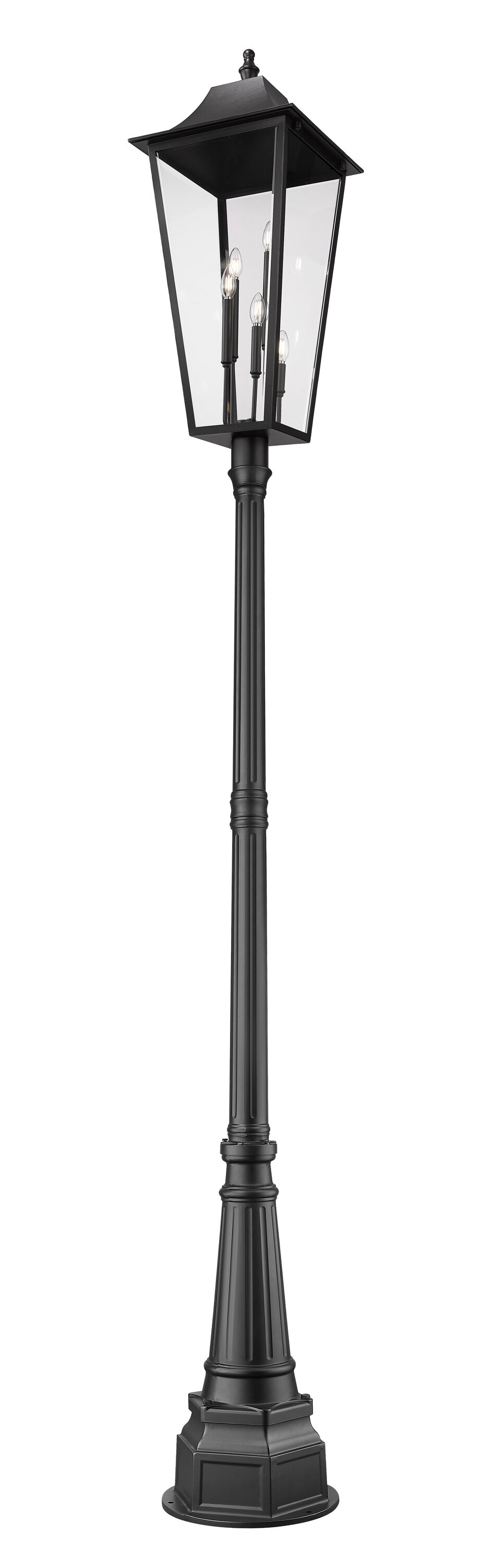 Z-Lite 5008PHXXLR-564P-BK Complete-Post-Lights - View #4