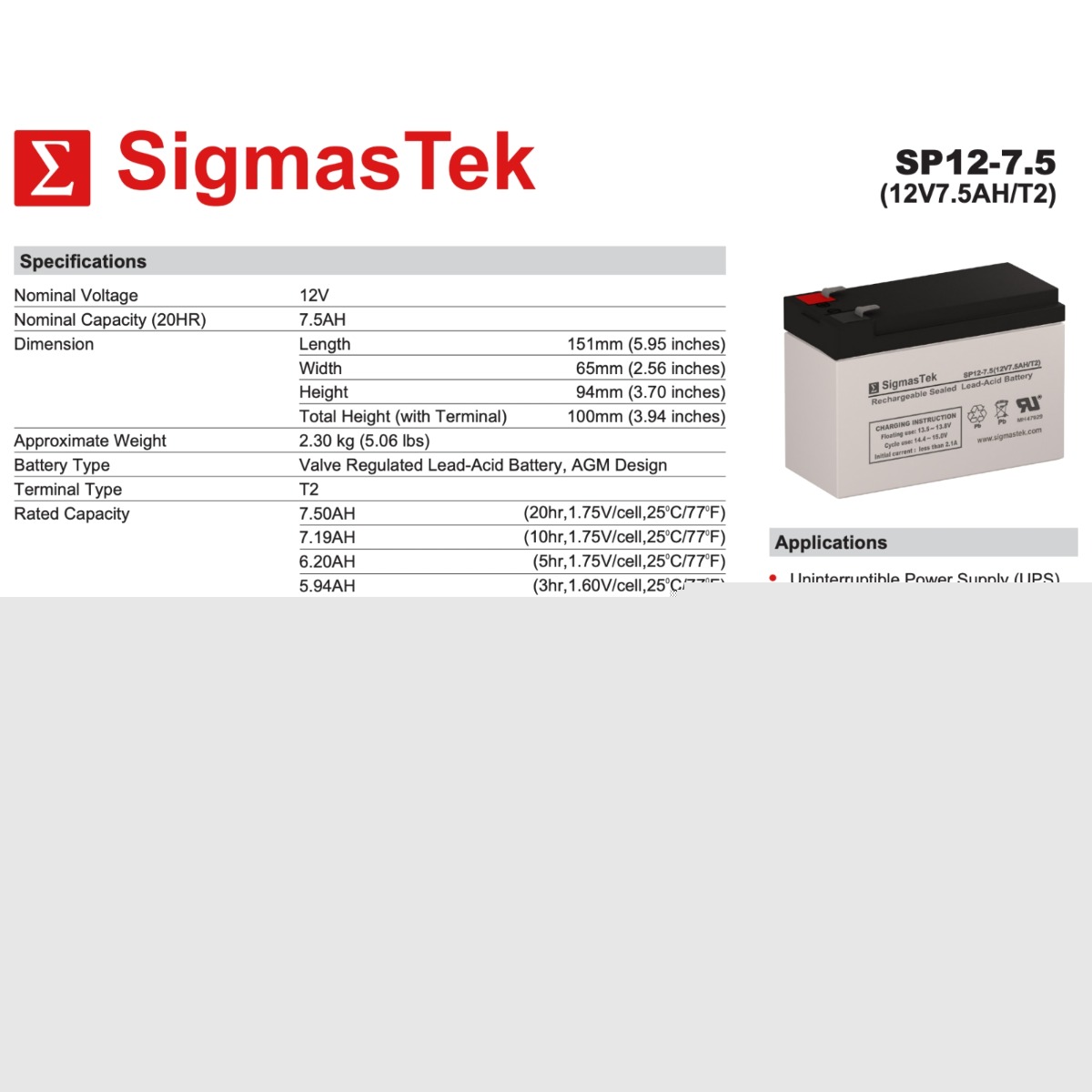 SigmasTek 652029357636 Device-Replacement-Batteries - View #3