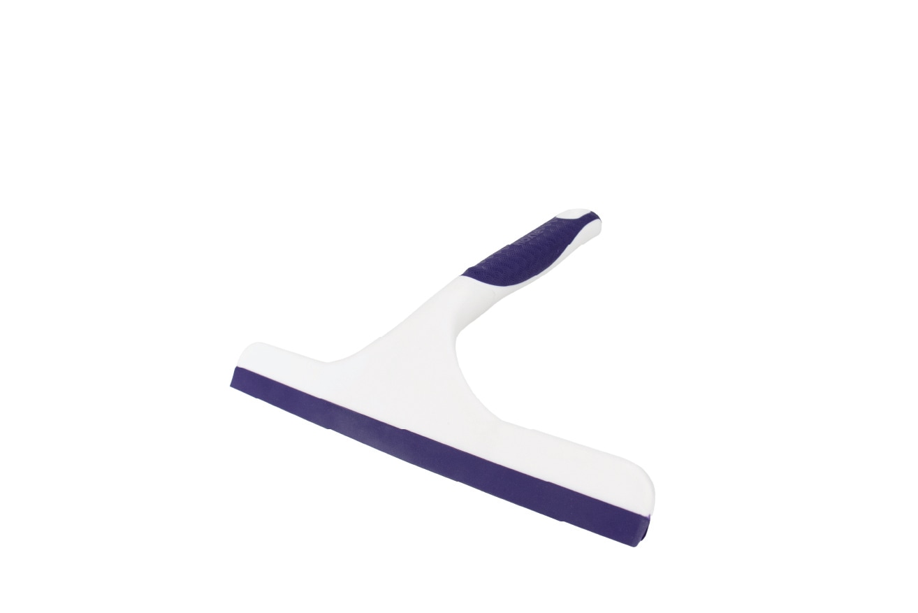 Moxie All Purpose Rubber Shower Squeegee in White | MX10INSQG
