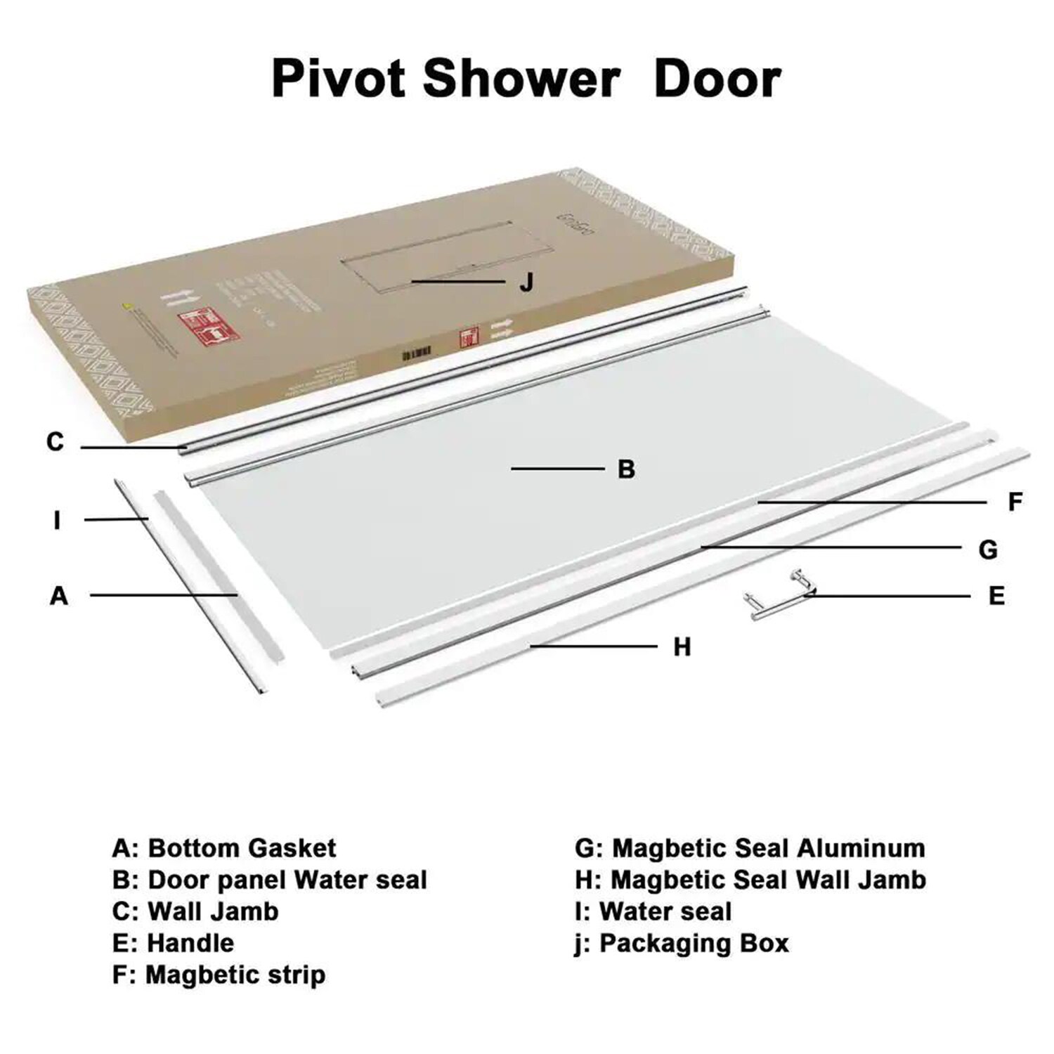 AAZJ JKF-MD02-3036SF1 Shower-Doors - View #6